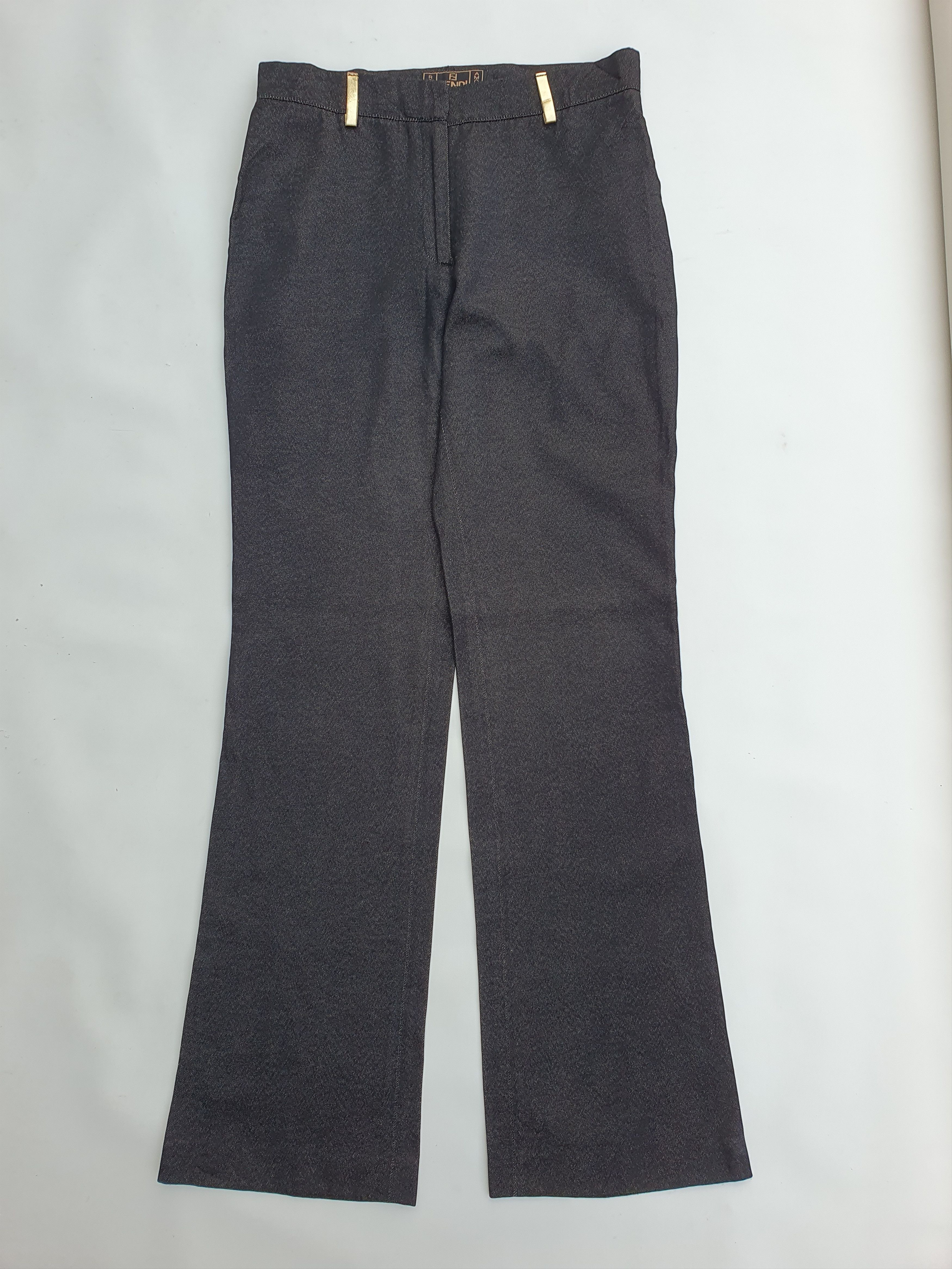 Fendi 1990s Flared Jeans Size 28" / US 6 / IT 42 - 4 Thumbnail