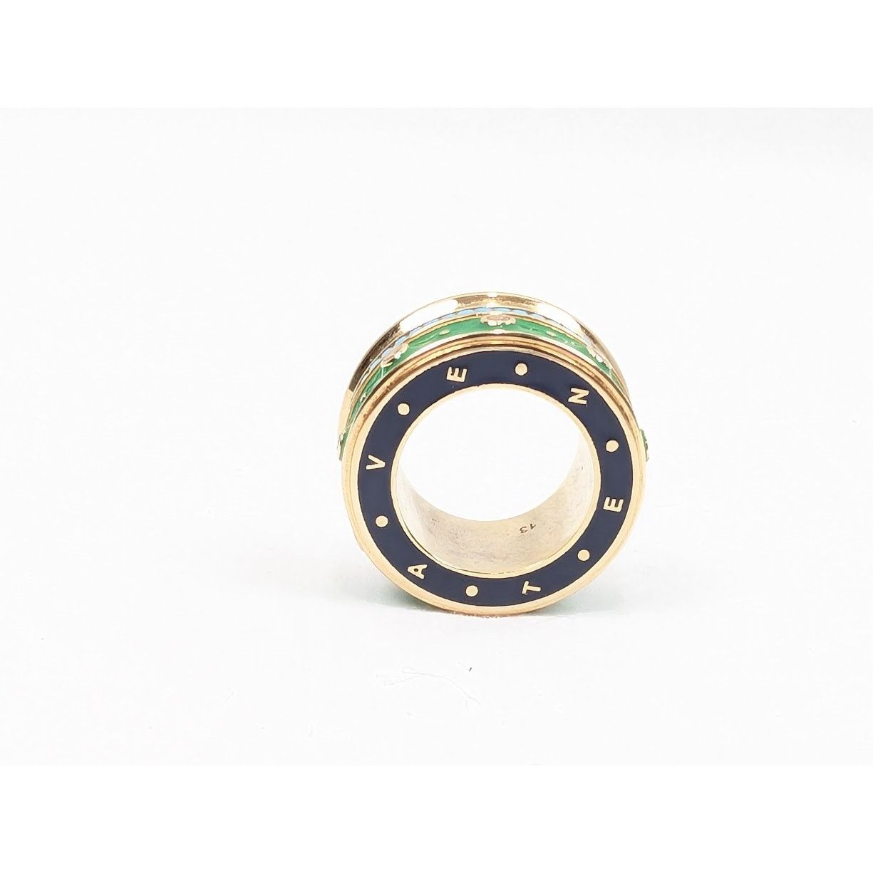Bottega Veneta o1rshd1 Size: 13 / Ring in Gold Silver Turquoise Size ONE SIZE - 11 Thumbnail