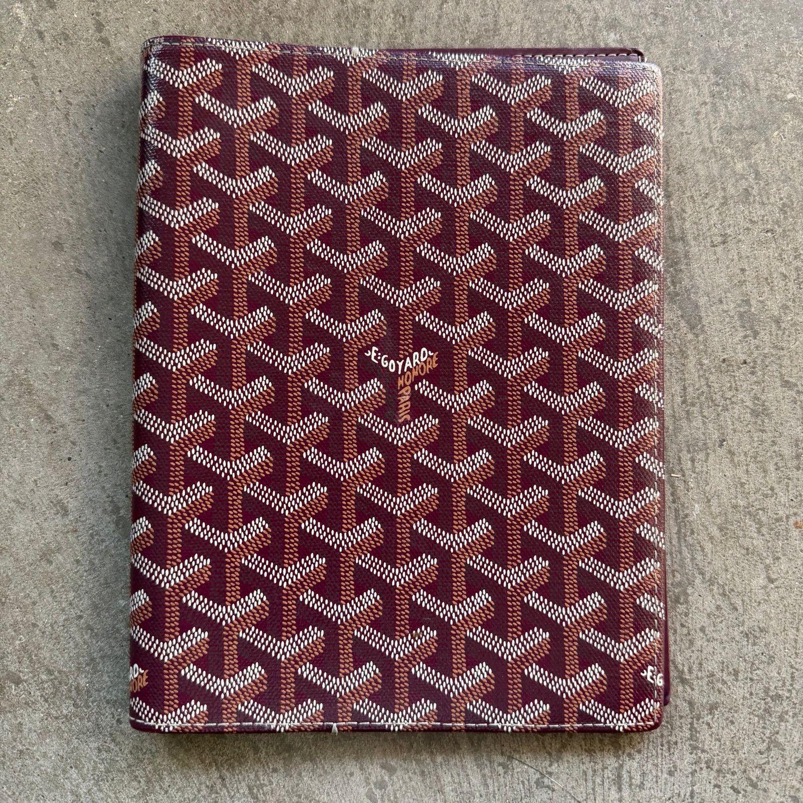 Goyard Goyard Goyardine Grenelle Journal Cover Red Size ONE SIZE - 1 Thumbnail