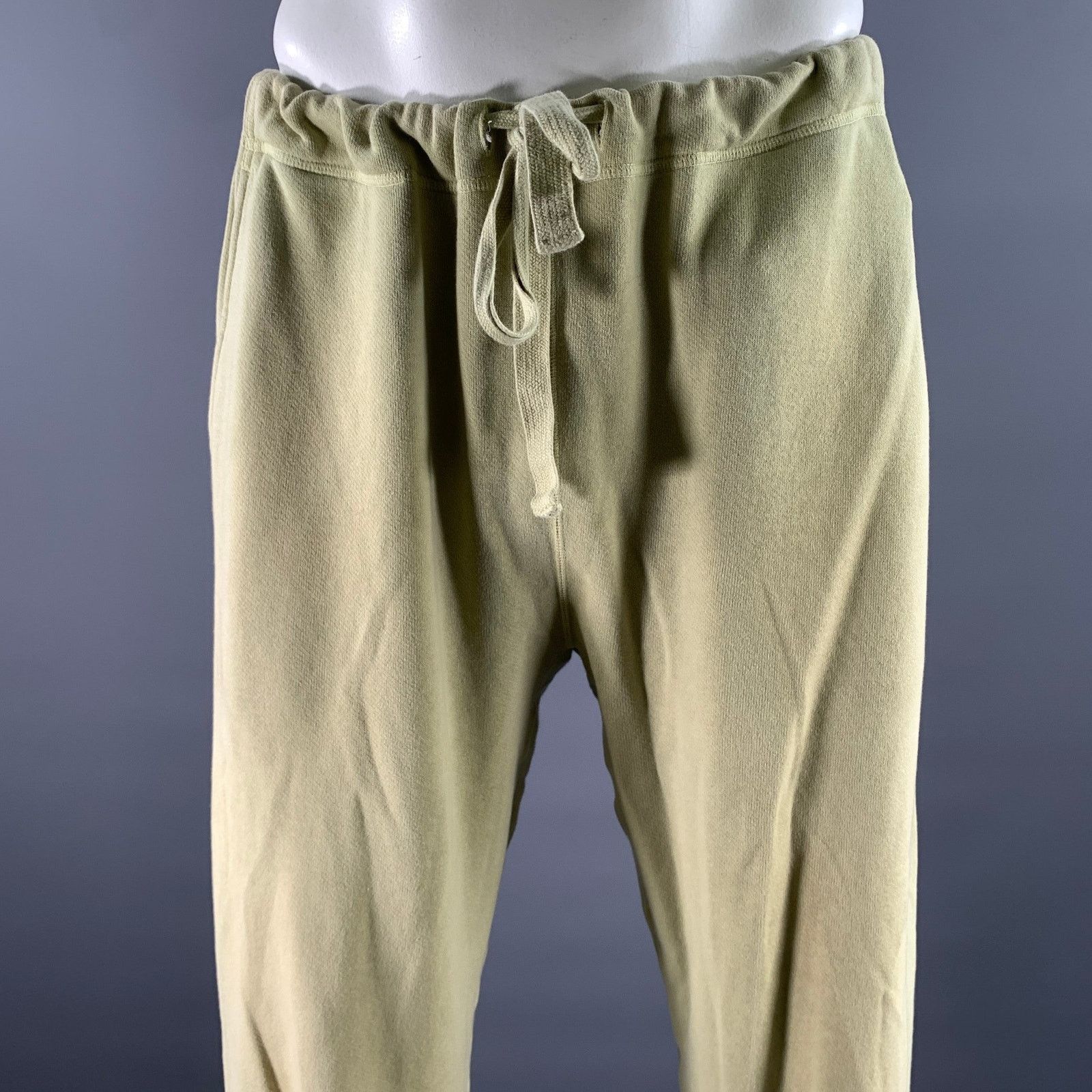 Visvim VISVIM Size M Green Washed Cotton Sweatpants Size US 32 / EU 48 - 2 Thumbnail