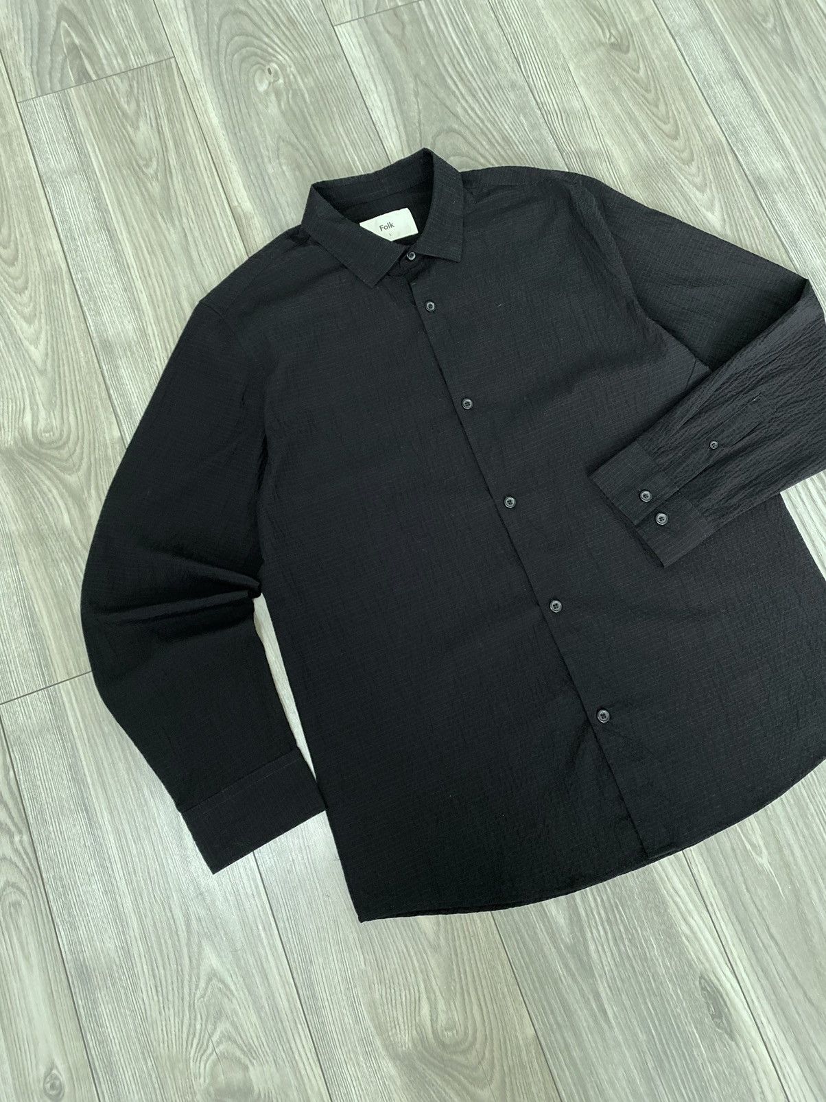 Folk Folk Button’s Shirt Men’s Long Sleeve Black Size L Size US L / EU 52-54 / 3 - 2 Thumbnail