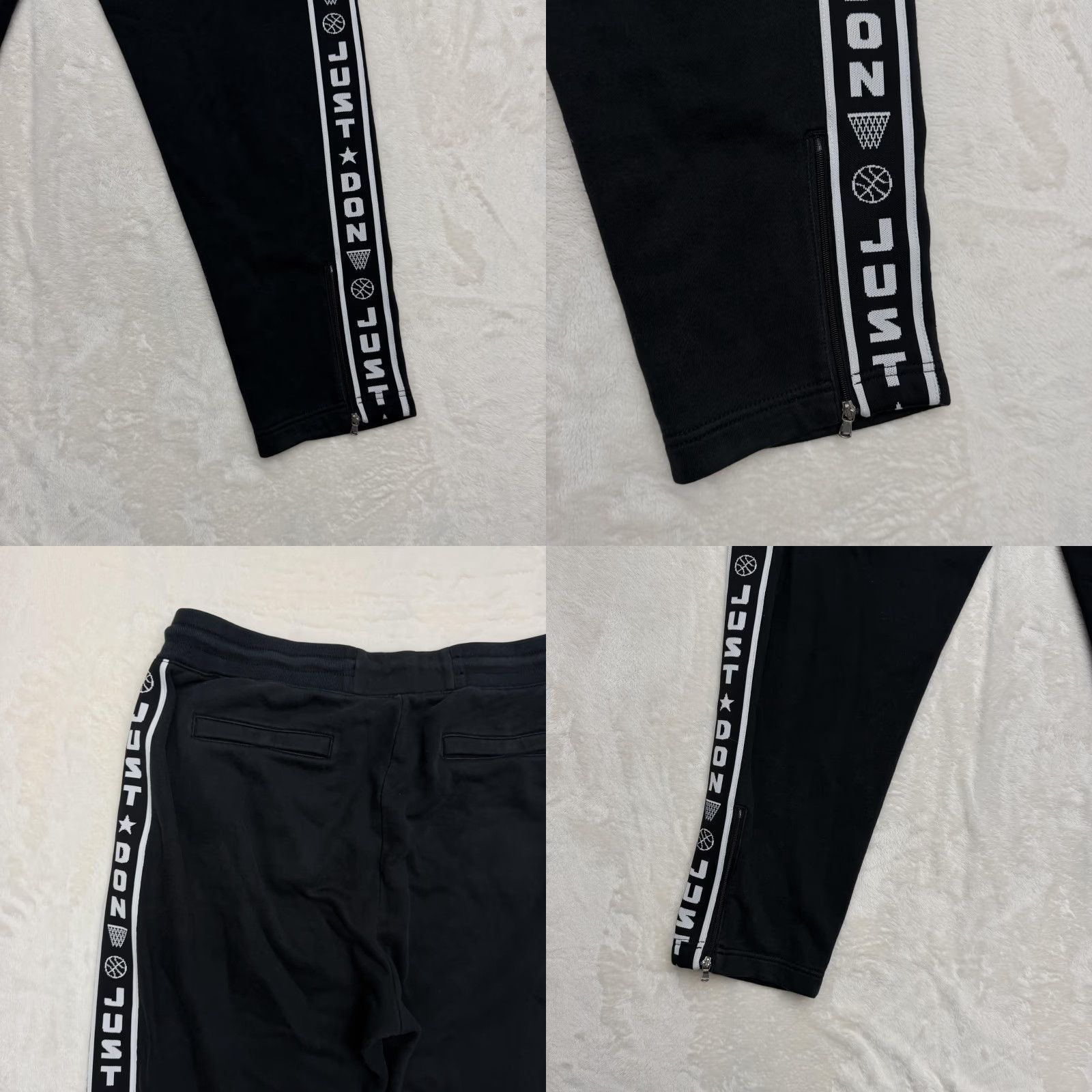 Just Don Just Don All City Sweatpants Jogger Mens XXL Black Track Pants Side Stripe Size US 39 - 8 Thumbnail