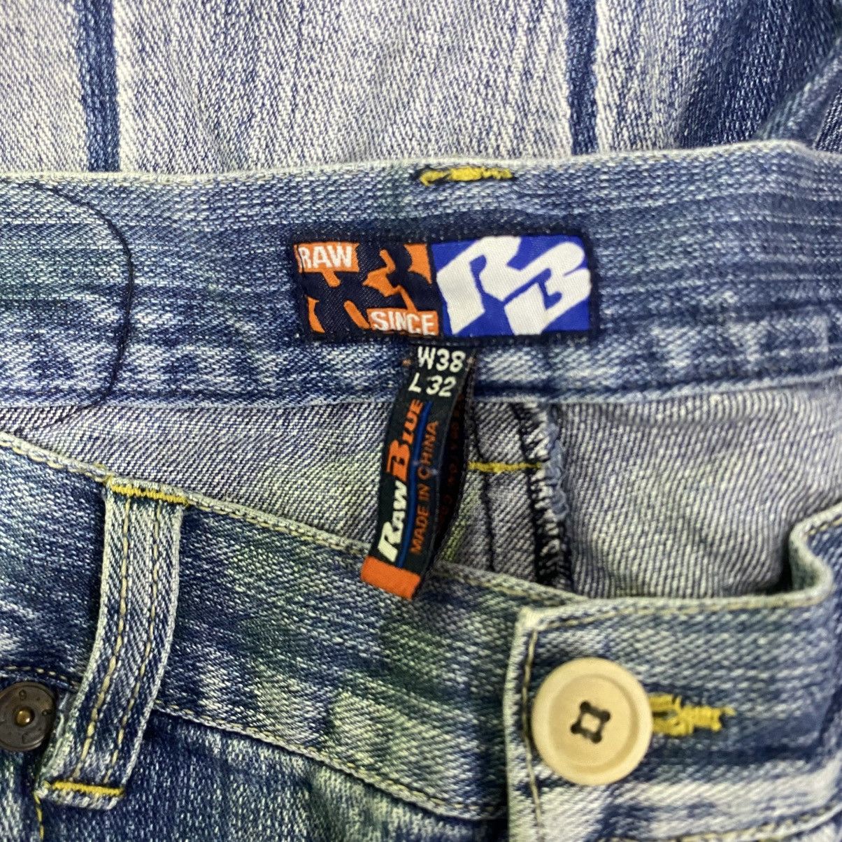 Designer × Vintage Vintage Raw Blue Denim Regular Size Shorts for Men Size US 32 / EU 48 - 5 Thumbnail