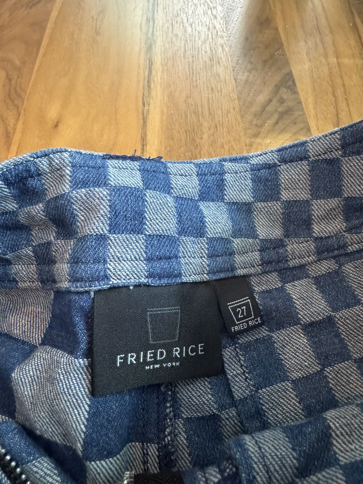 FRIED RICE Check Wrap Pants - Blue Size US 30 / EU 46 - 6 Thumbnail
