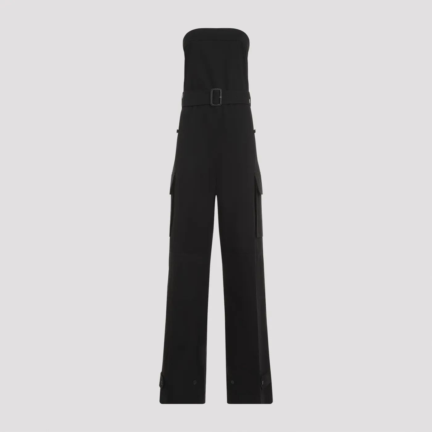 Saint Laurent Paris o1bcso1str1125 Cassandre Strapless Jumpsuit in Black Size 27" / US 4 / IT 40 - 1 Thumbnail