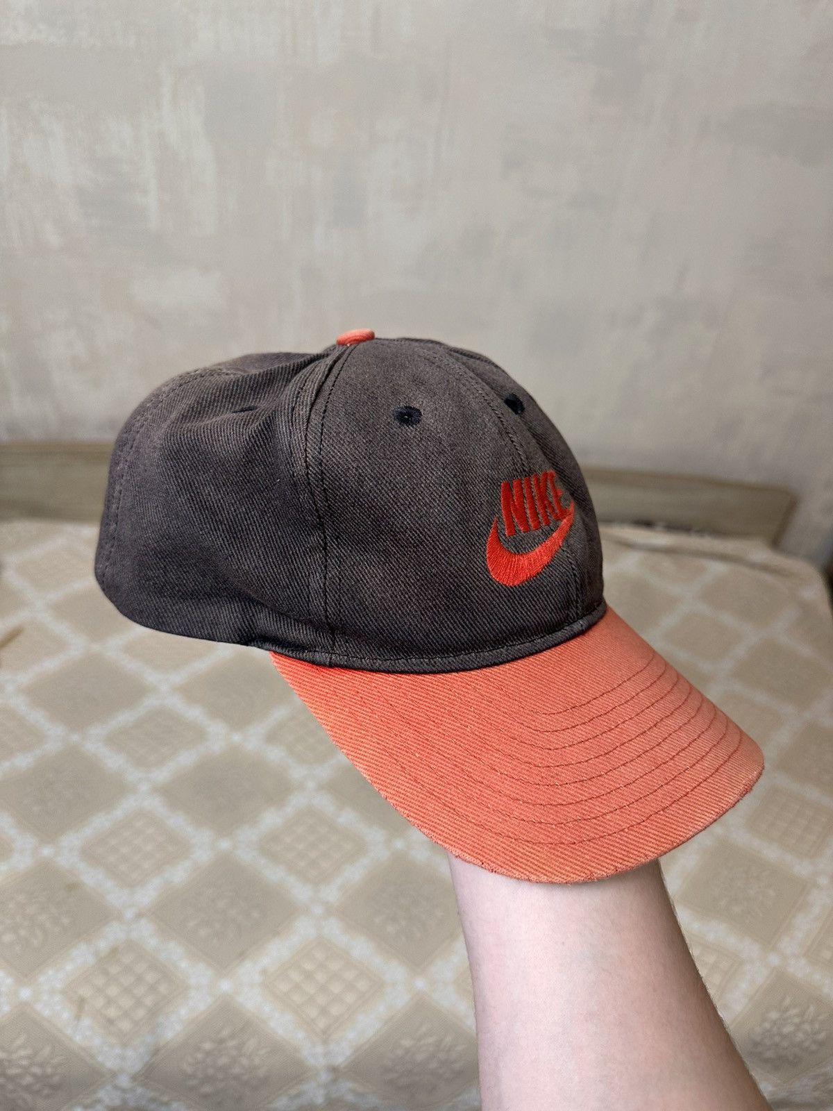 Nike 🔥 Nike 90s Big Logo Cap Hat Y2K Faded Court Size ONE SIZE - 4 Thumbnail