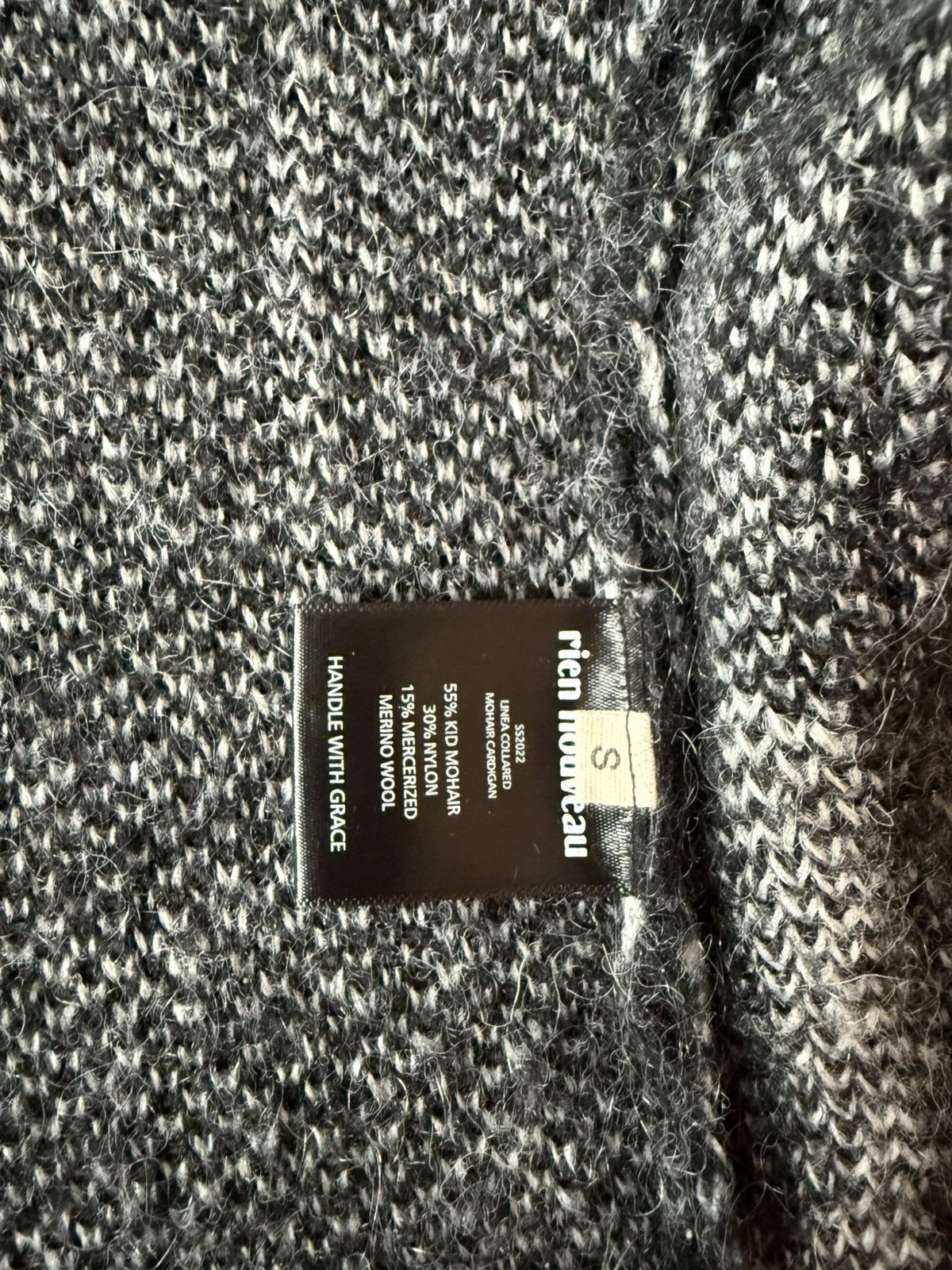 Other Rien Nouveau Linea Collared Mohair Cardigan Size US S / EU 44-46 / 1 - 4 Thumbnail