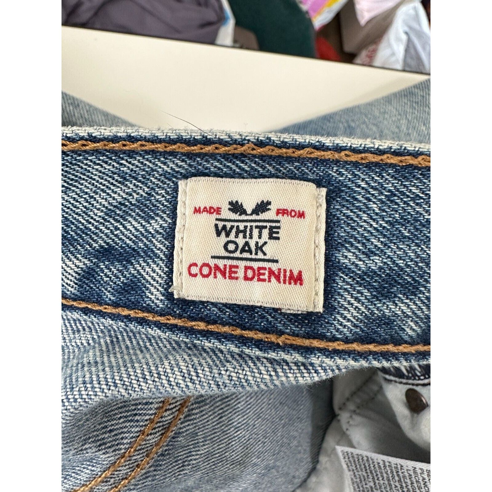 Levi's Levis White Oak Cone Denim Button Fly Distress Slim Leg Jean Size 27" / US 4 / IT 40 - 9 Thumbnail