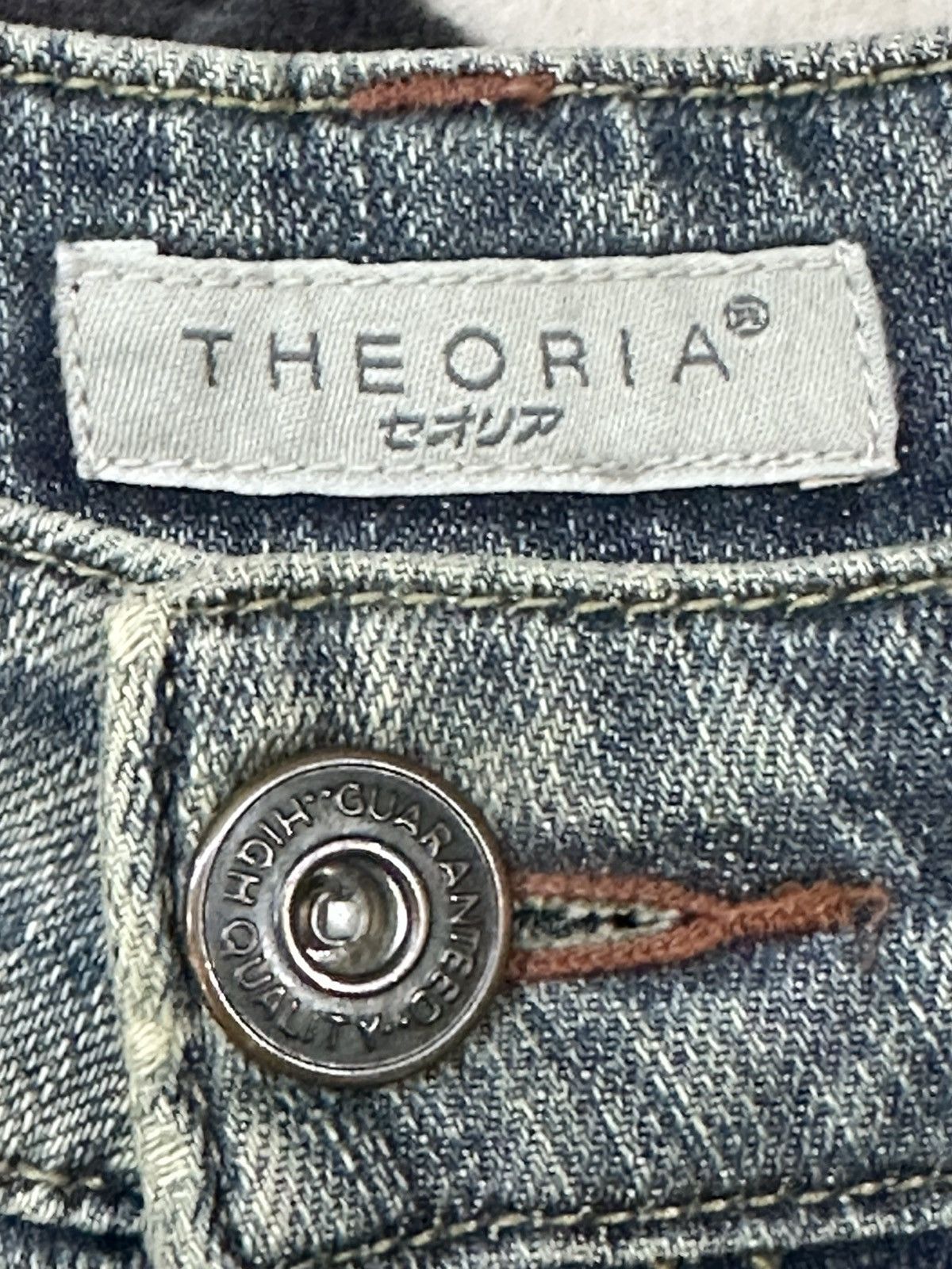 Japanese Brand Vintage Theoria Jeans With Flare Wideleg Style Faded Wash Size US 30 / EU 46 - 7 Thumbnail