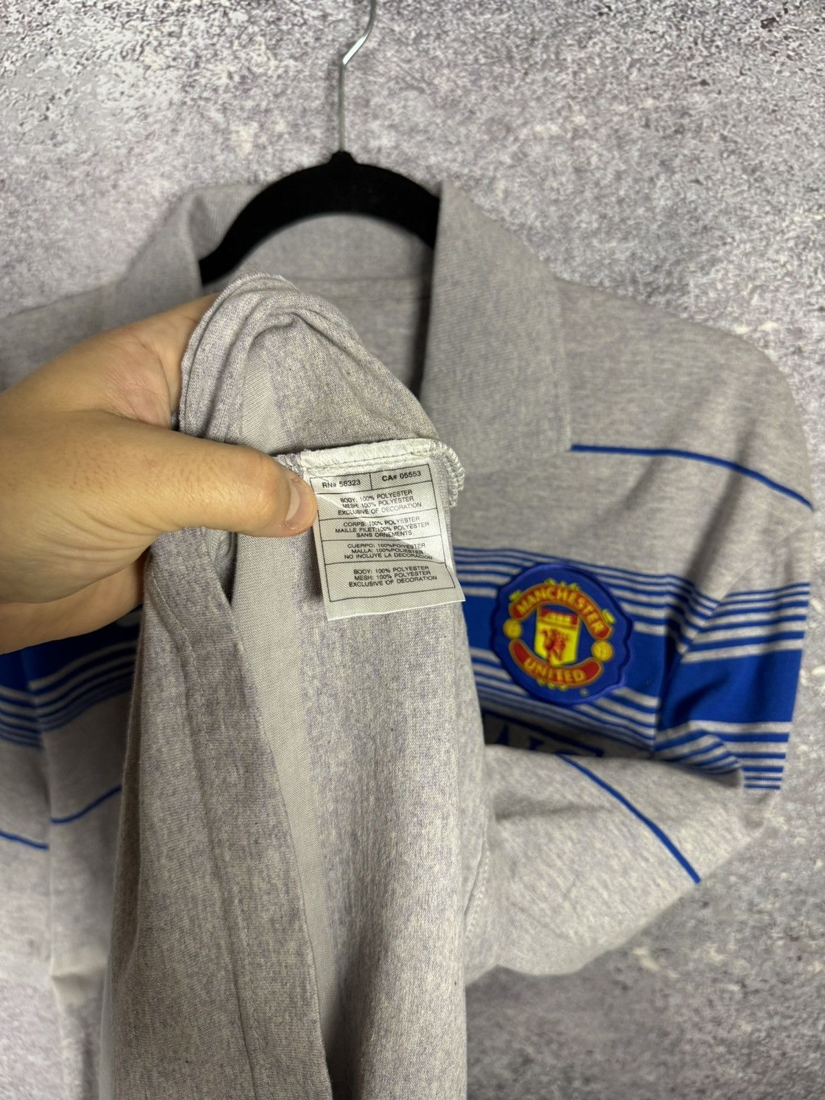 Nike × Vintage Vintage Manchester United Pre Match Nike Polo Tee Size US XL / EU 56 / 4 - 11 Thumbnail