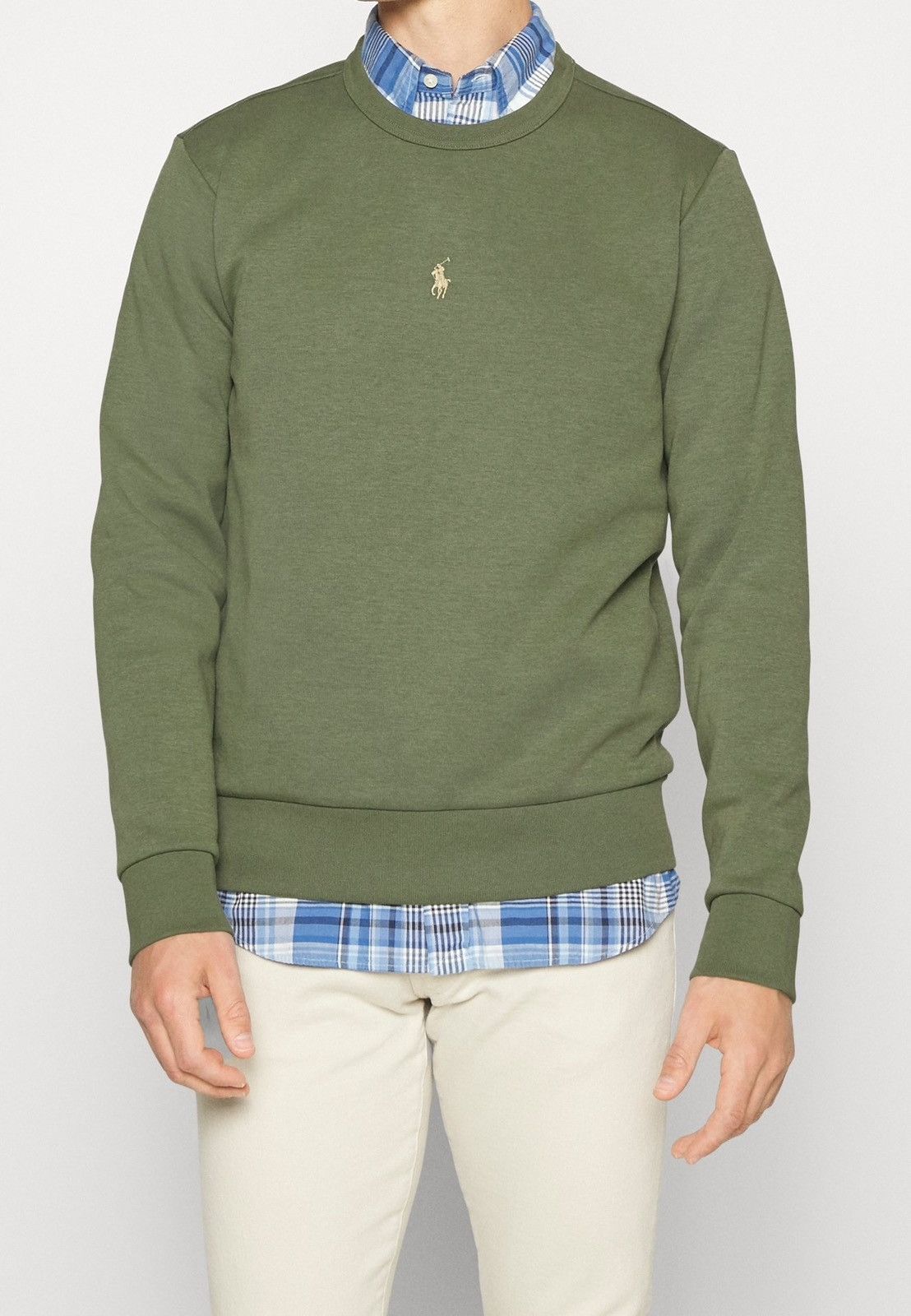 Polo Ralph Lauren 🇺🇸 NWT❗️Polo Ralph Lauren Double Knit Sweatshirt Olive Rare Size US L / EU 52-54 / 3 - 4 Thumbnail