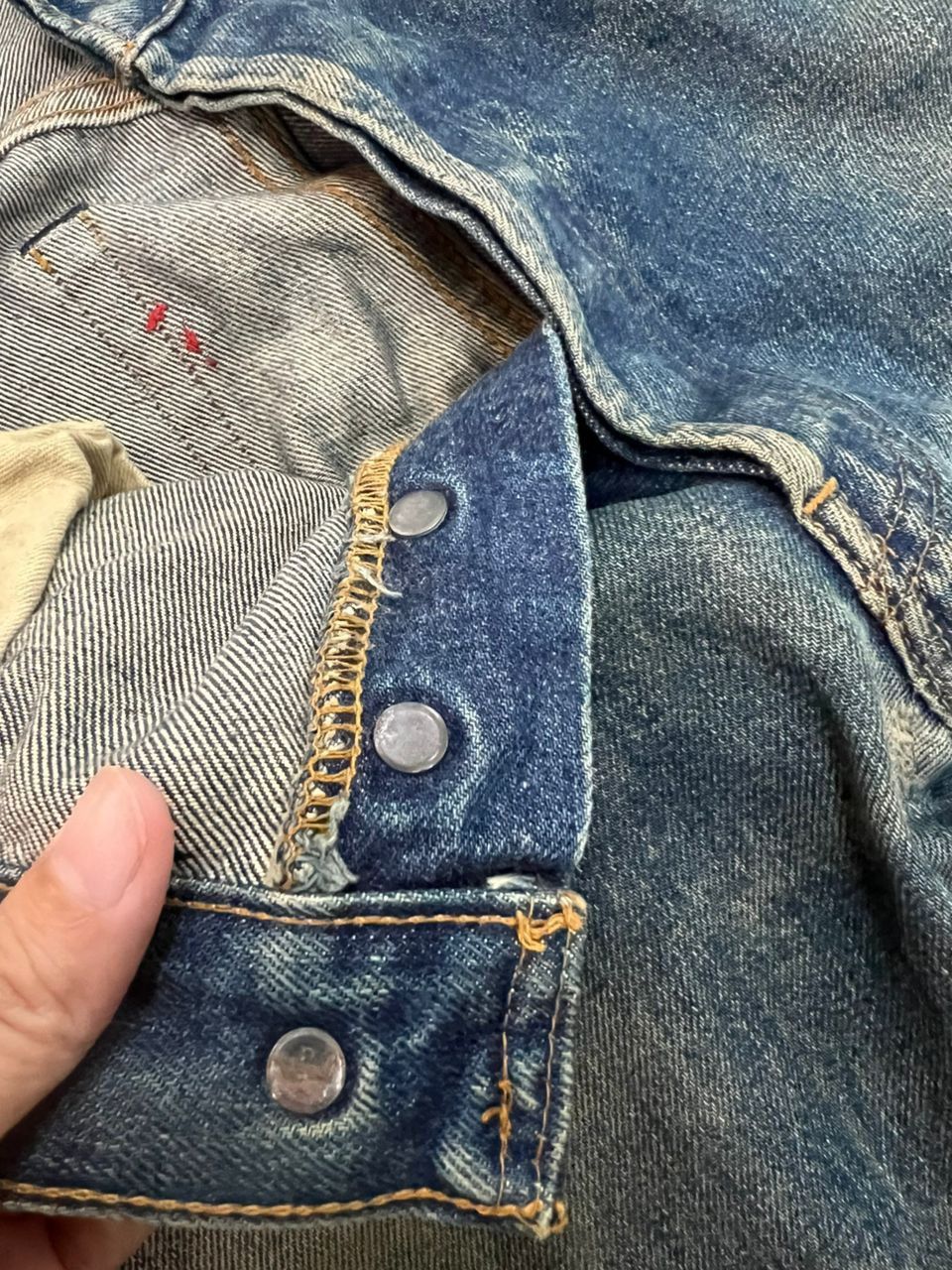 Levi's × Vintage Vintage 1990’s Levis big E 110 Anniversary Selvedge Denim Size US 32 / EU 48 - 5 Thumbnail