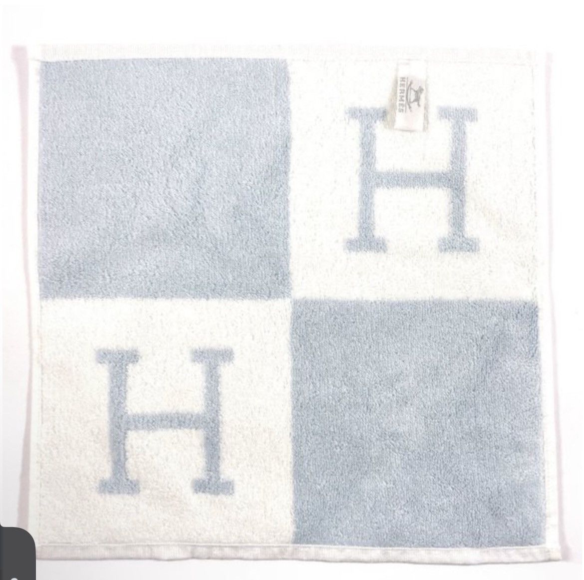 Hermes Authentic HERMES Glacier Bleu Avalon Cotton Wash Cloth Size ONE SIZE - 5 Thumbnail