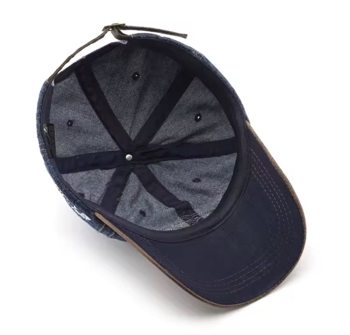 Japanese Brand Embroidery Denim Baseball Cap Size ONE SIZE - 4 Thumbnail