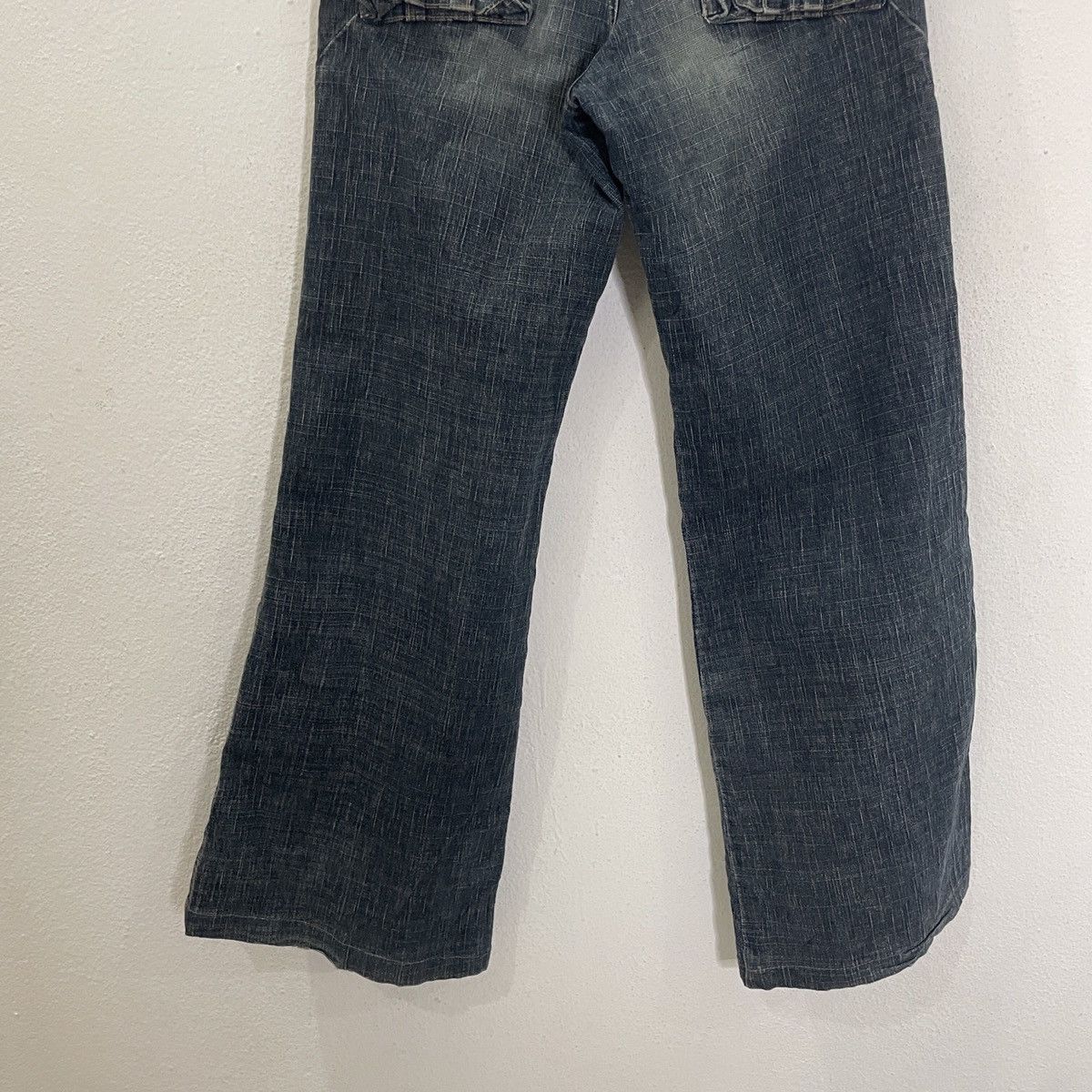 Japanese Brand Vintage Green Wood Baggy Denim Size 29" - 10 Thumbnail