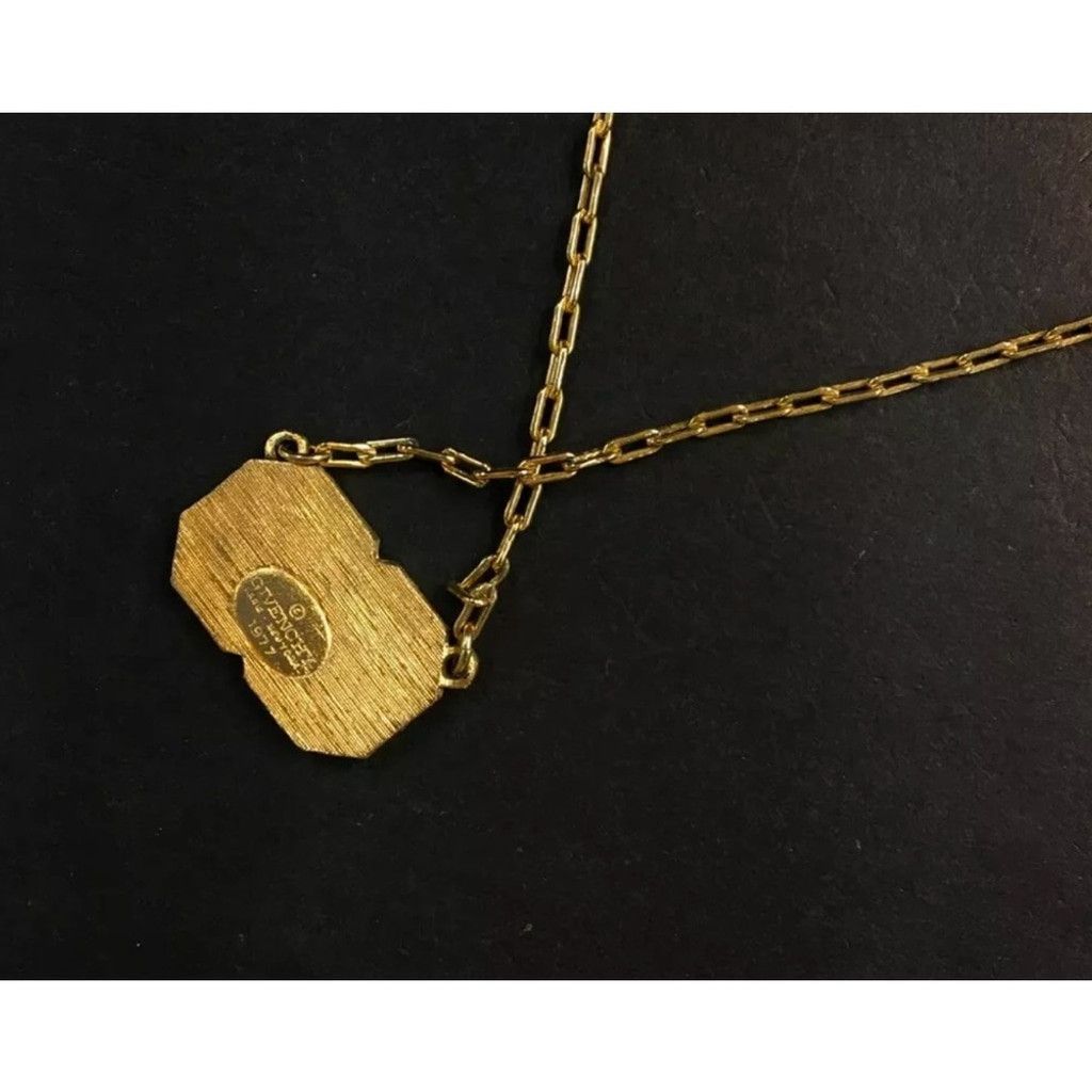 Givenchy Givenchy GG logo gold and enamel necklace Size ONE SIZE - 7 Thumbnail