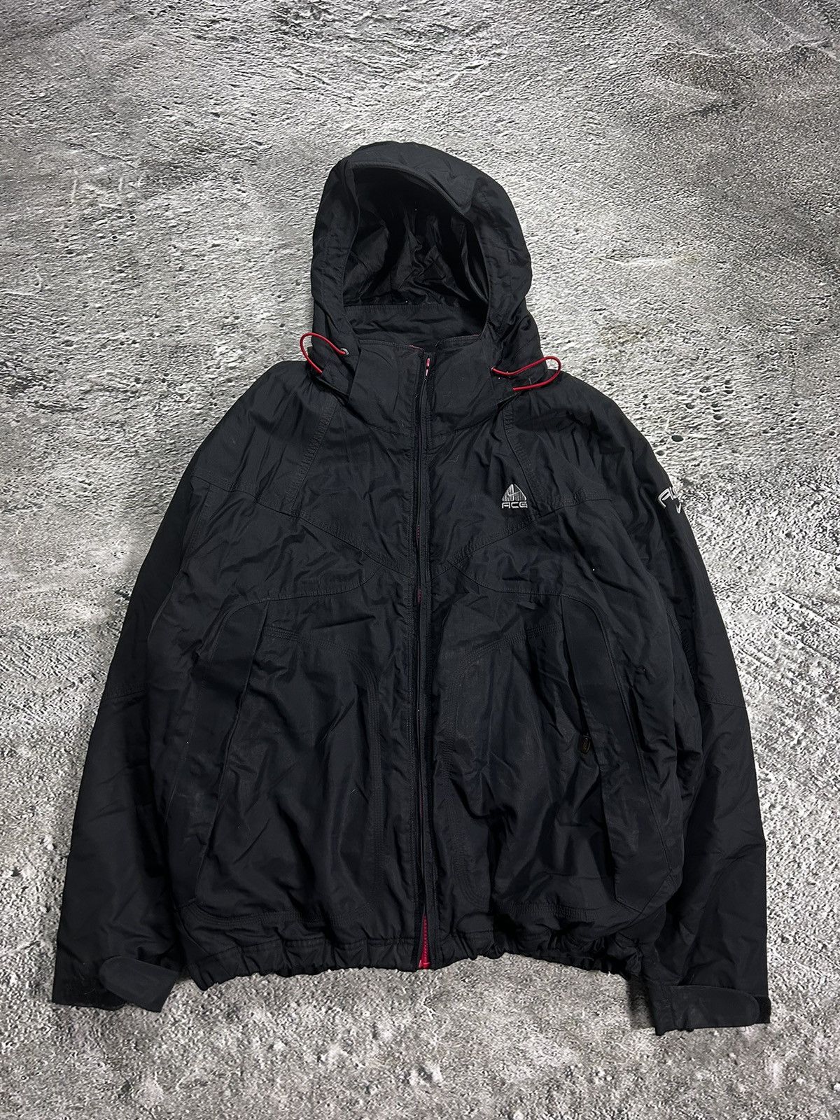 Nike × Nike ACG × Vintage Nike ACG vintage black jacket hooded Size US L / EU 52-54 / 3 - 1 Thumbnail