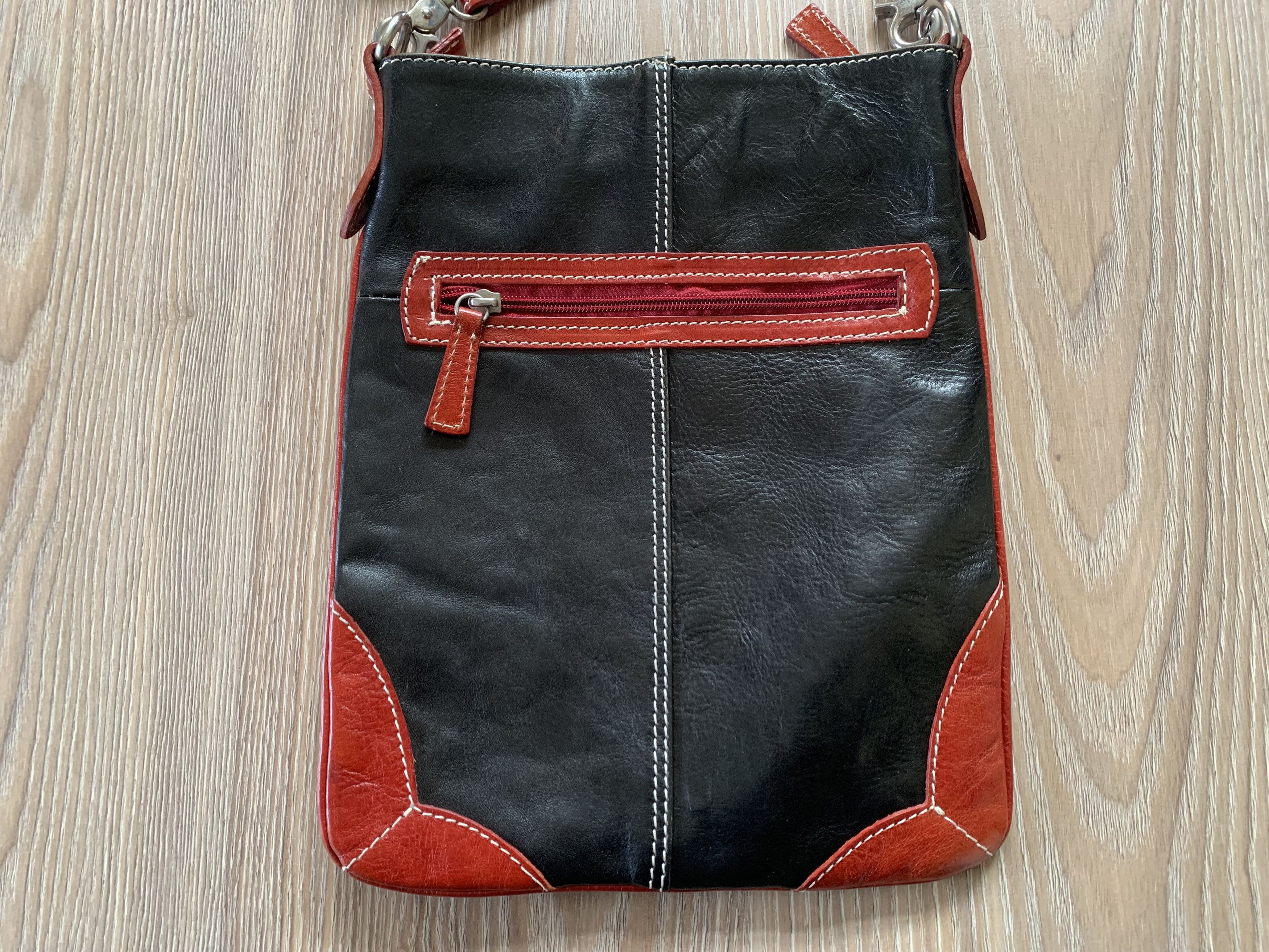 Firenze Rare Firenze Barberini Leather Messenger CrossBody Bag Size ONE SIZE - 4 Thumbnail