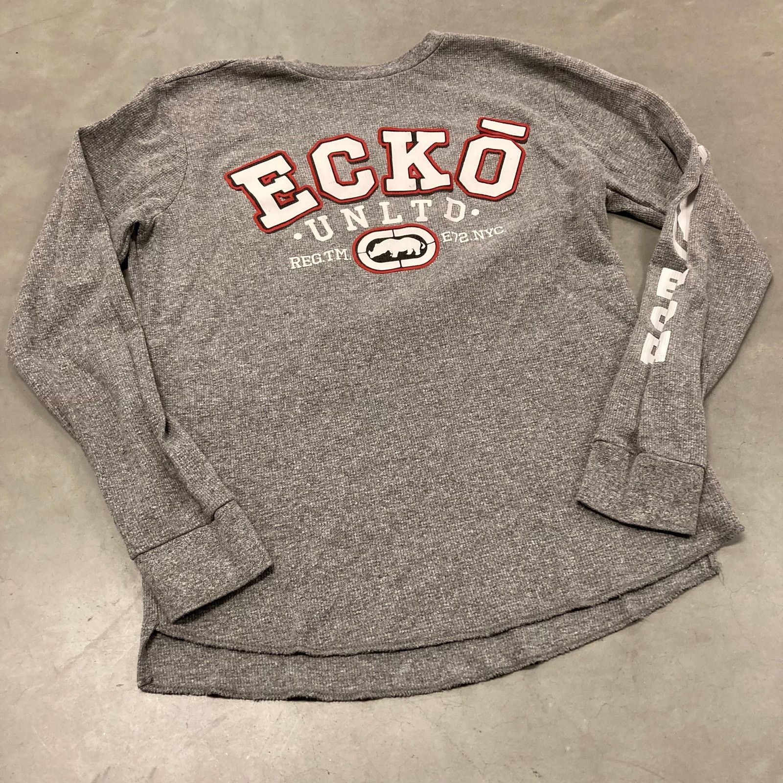 Ecko Unltd. × Vintage Y2K ecko unltd. Thermal T-Shirt Size US M / EU 48-50 / 2 - 1 Thumbnail