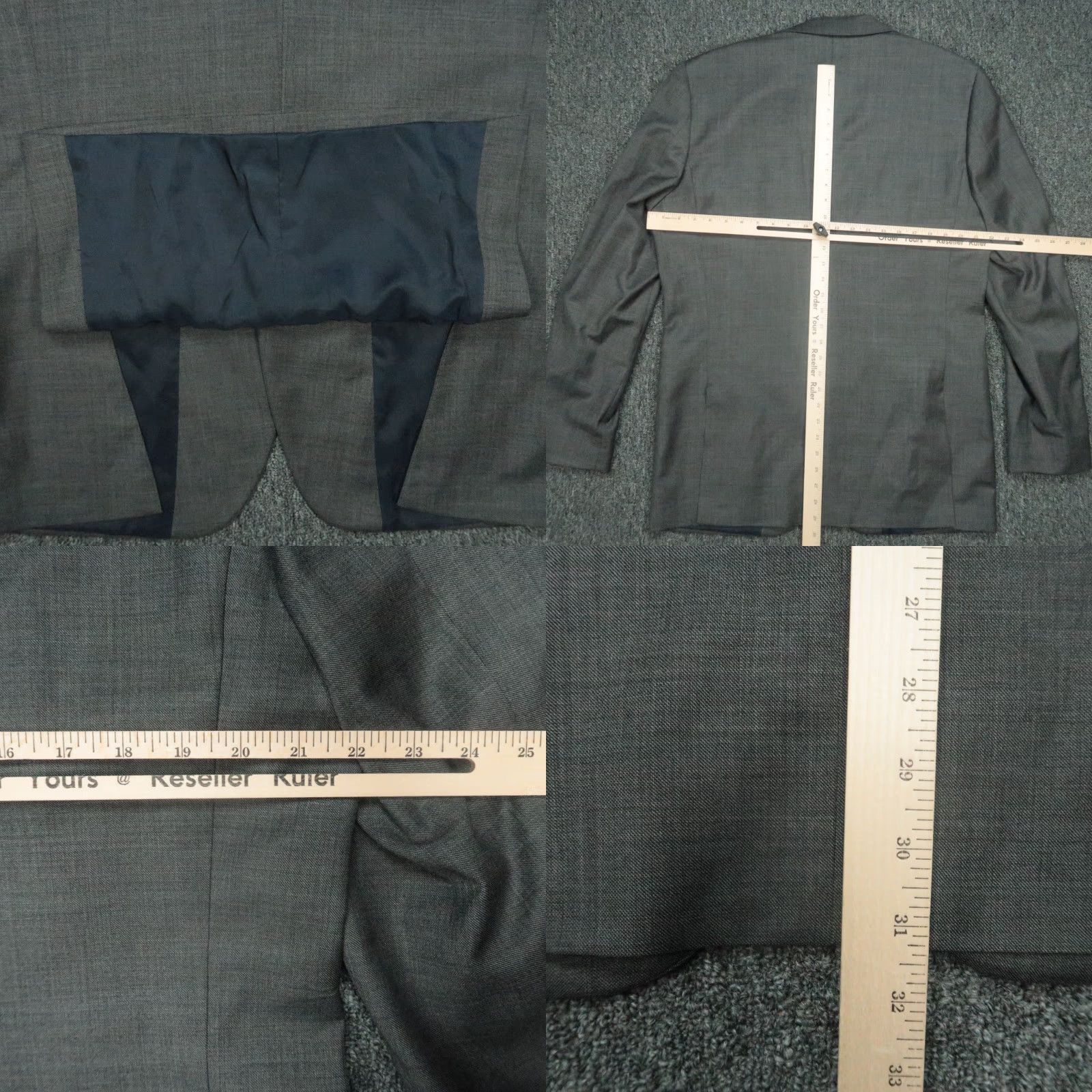 J.Crew J Crew Blazer Mens Large 42L Gray Thompson Worsted Wool Sport Coat Jacket Size 42R - 8 Thumbnail