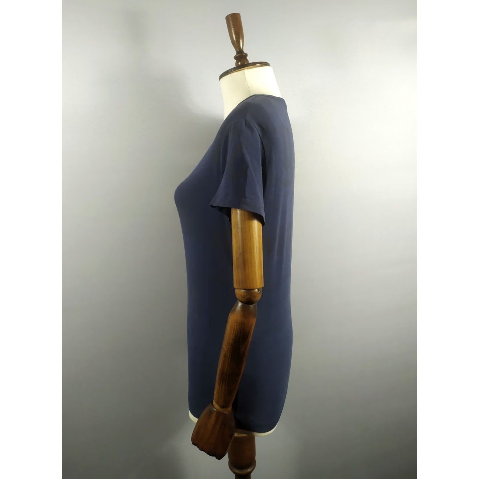 John Galliano Blue Womens XL Cotton Blend Shirt - John Galliano Vintage Style Size XL / US 12-14 / IT 48-50 - 4 Thumbnail