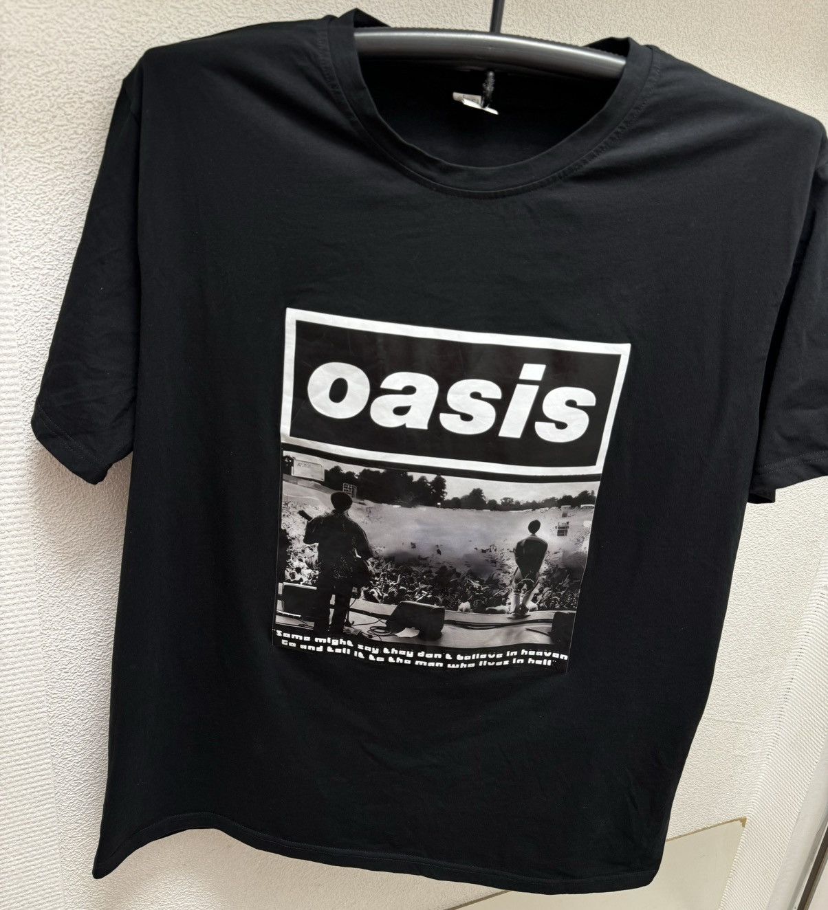 Band Tees Oasis big logo vintage black t-shirt Xl-Xxl 2xl boxlogo sing Size US XXL / EU 58 / 5 - 3 Thumbnail