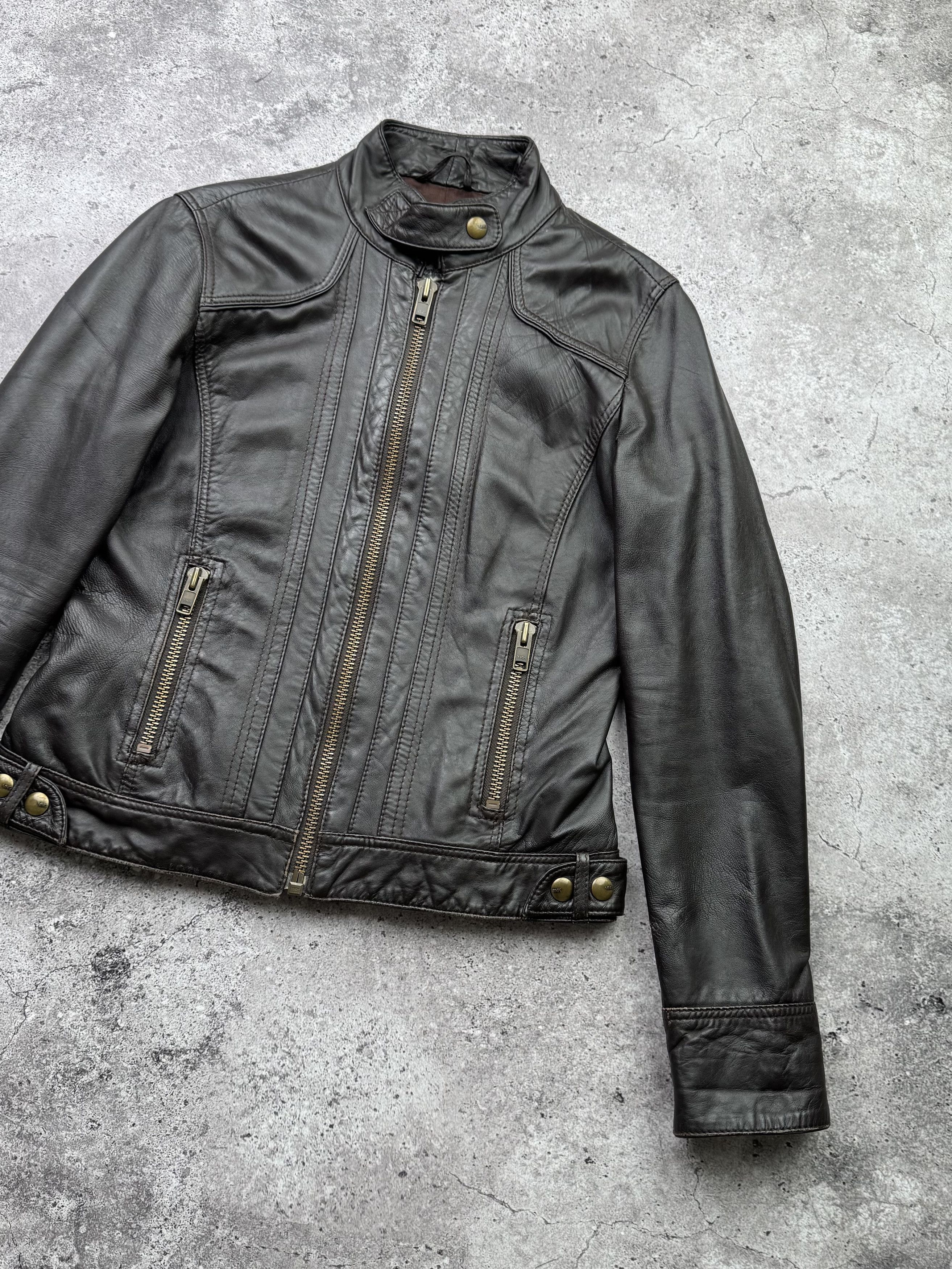 Japanese Brand Vintage Cropped Leather Jacket C539(V2) Size L / US 10 / IT 46 - 3 Thumbnail