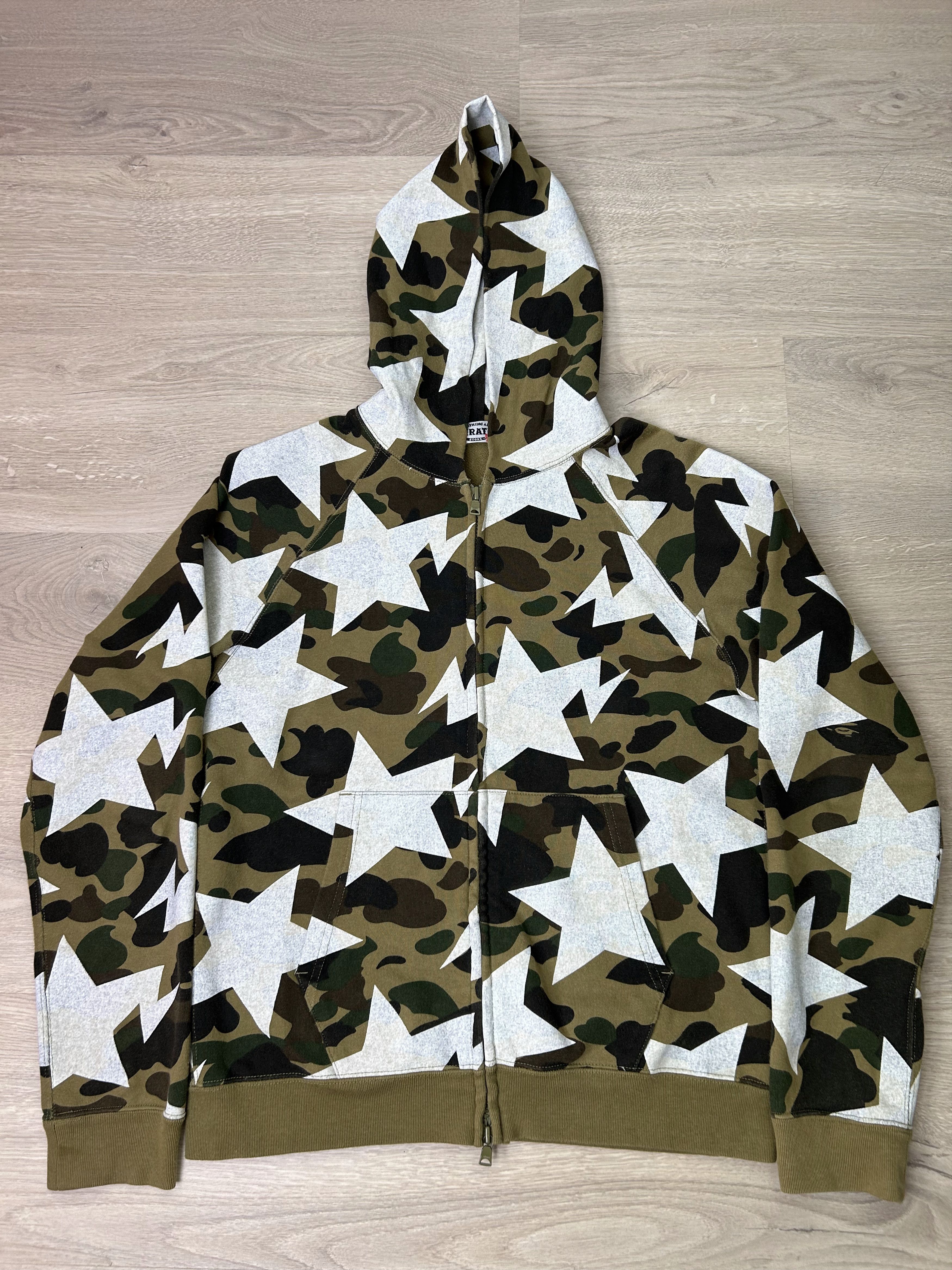 Bape BAPE Sta Zip Hoodie 1st Camo Green [Size S] Size US S / EU 44-46 / 1 - 1 Thumbnail