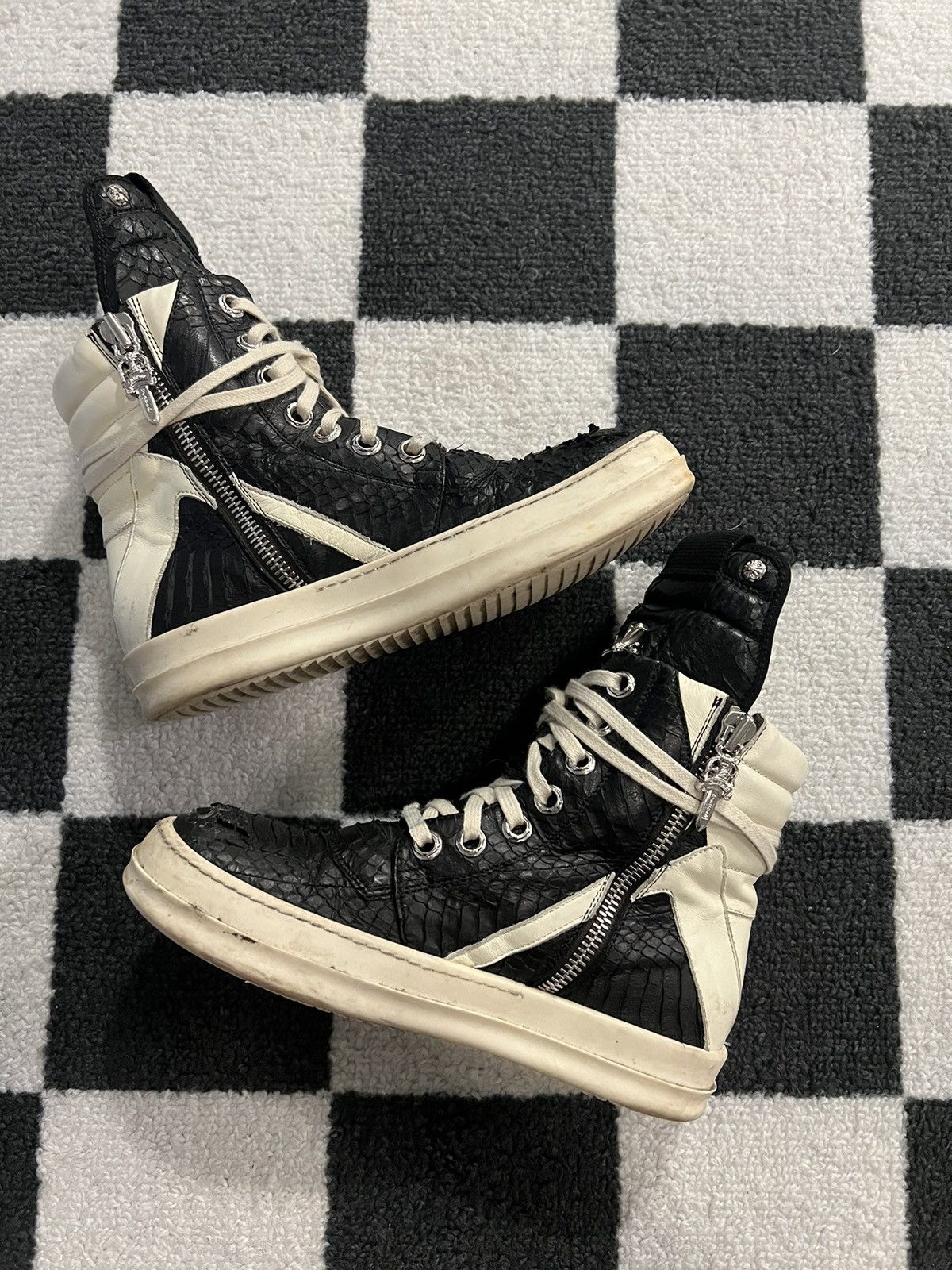 Chrome Hearts × Rick Owens Chrome Hearts Rick Owens Python Geobasket Size US 7 / EU 40 - 4 Thumbnail