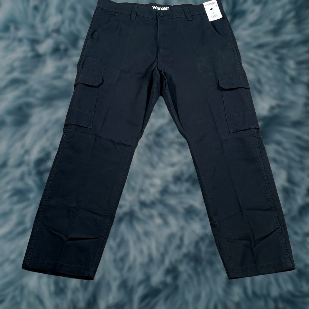 Wrangler Wrangler Pants Cargo Workwear Relaxed Black 38 30 Grunge Mens Baggy Size US 38 / EU 54 - 1 Thumbnail
