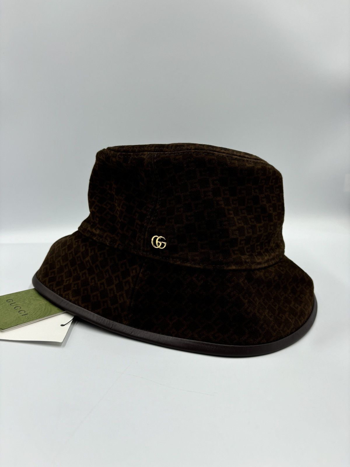 Gucci G Monogram Suede Bucket Hat