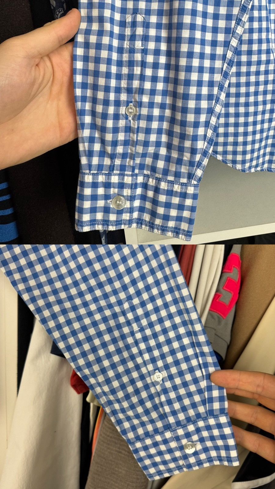 Burberry Burberry Brit Plaid Button-Down Long Sleeve Shirt Size US L / EU 52-54 / 3 - 24 Thumbnail