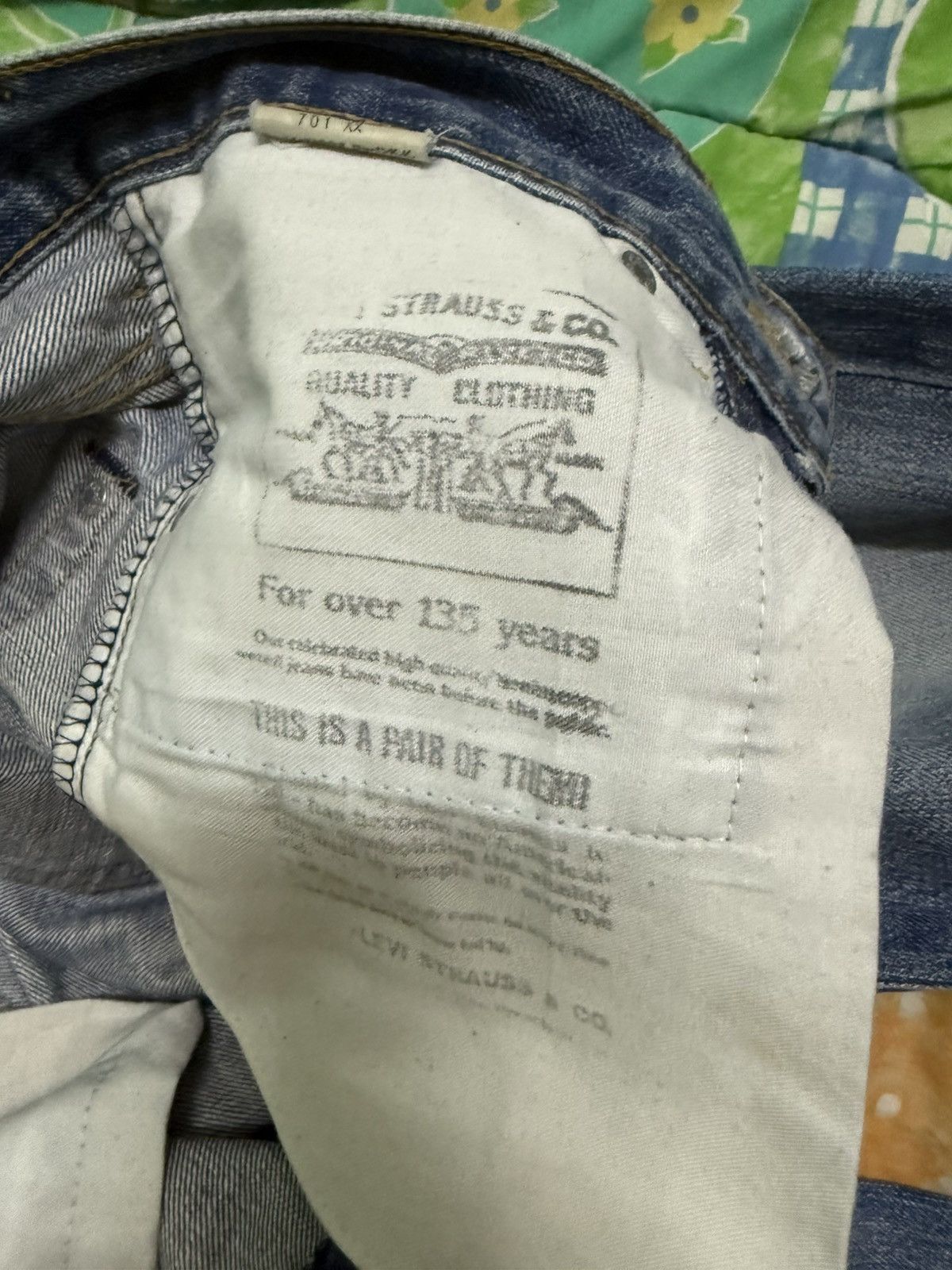 Levi's Vintage Clothing Levi’s Vintage Clothing Lot 701XX Big E Selvedge 1991. Size US 30 / EU 46 - 12 Thumbnail