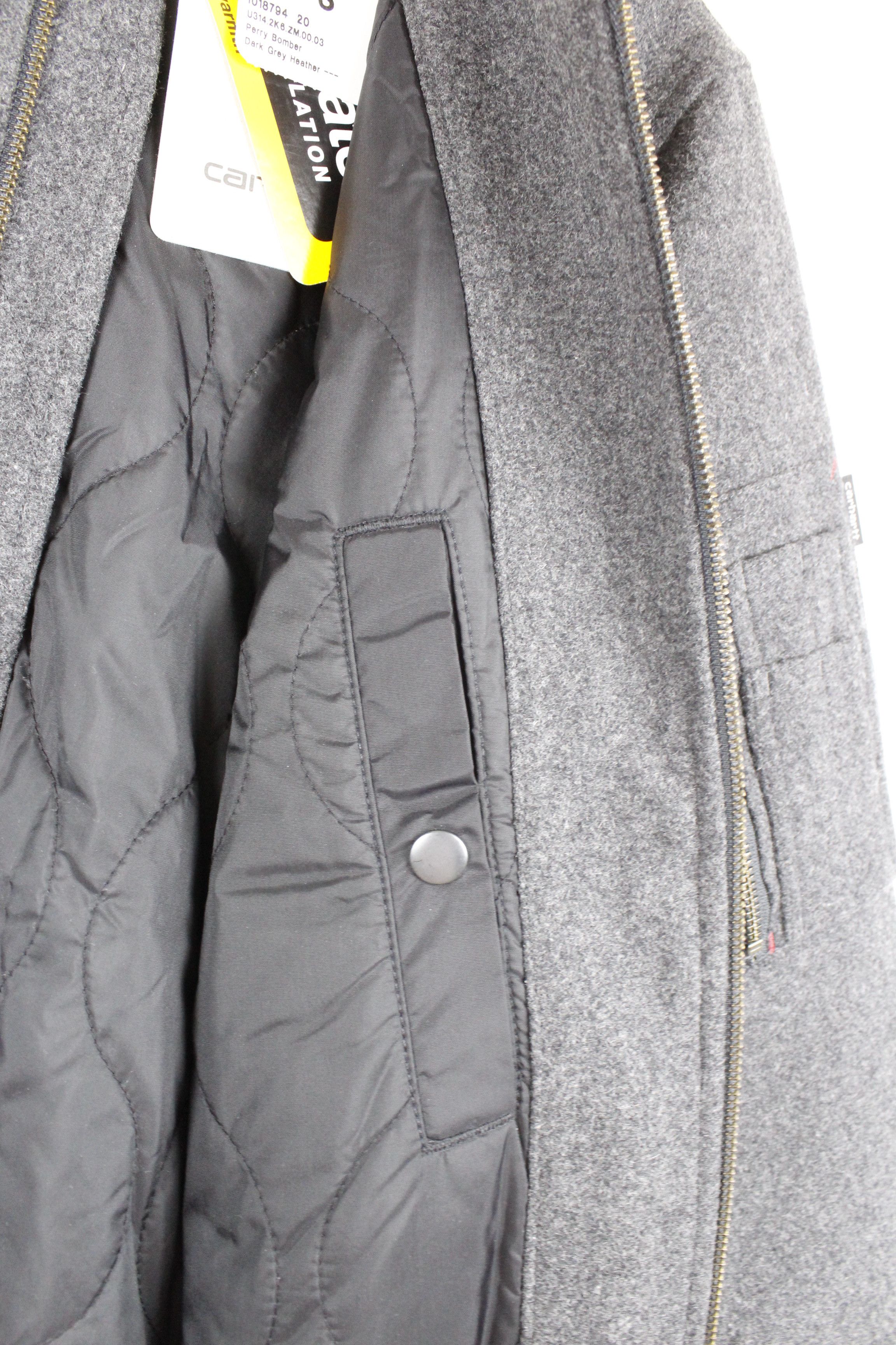 Carhartt × Carhartt Wip Carhartt WIP Gray Heather Wool Perry Bomber Jacket Size US S / EU 44-46 / 1 - 7 Thumbnail