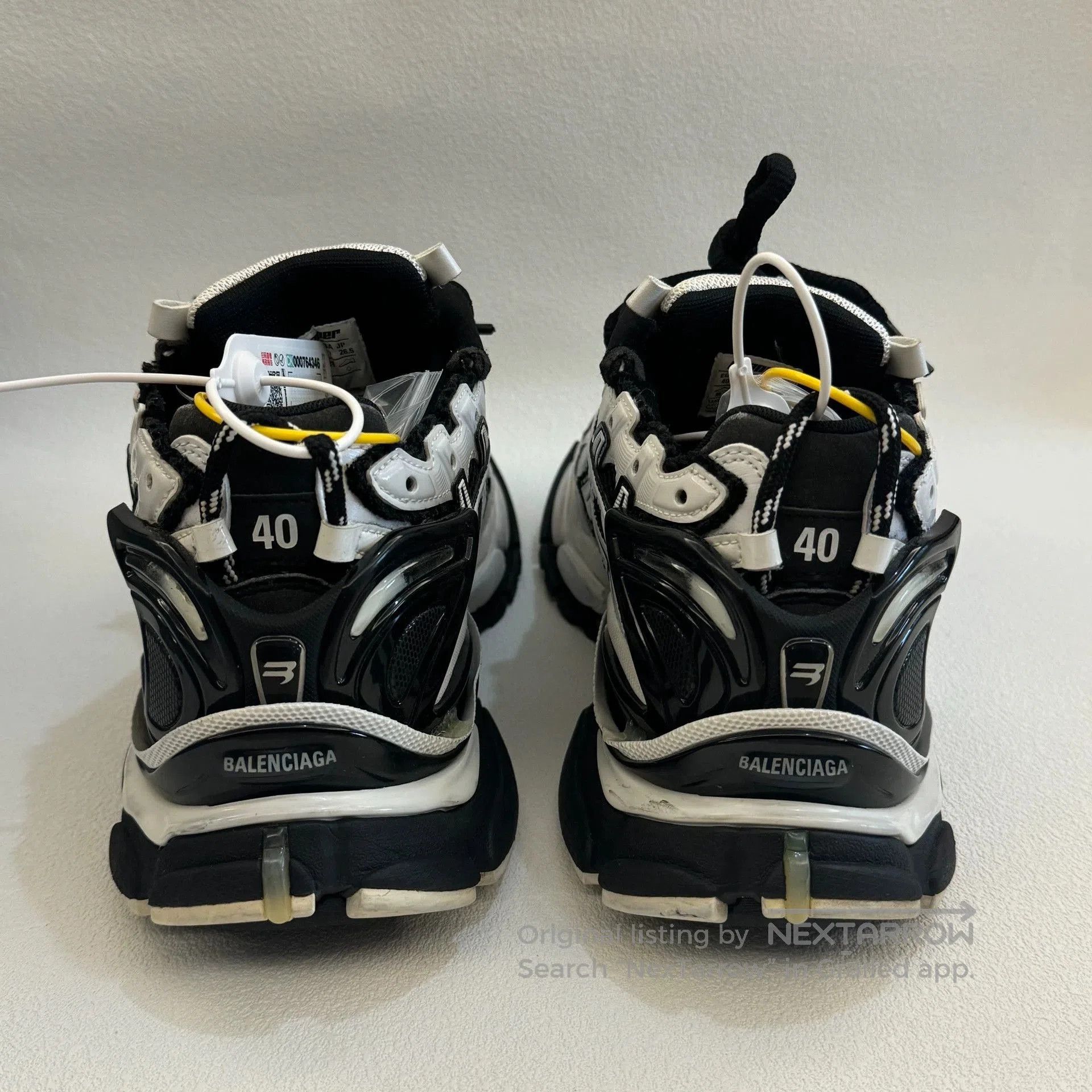 Balenciaga balenciaga runner black and white sneakers. Size US 7.5 / EU 40-41 - 5 Thumbnail