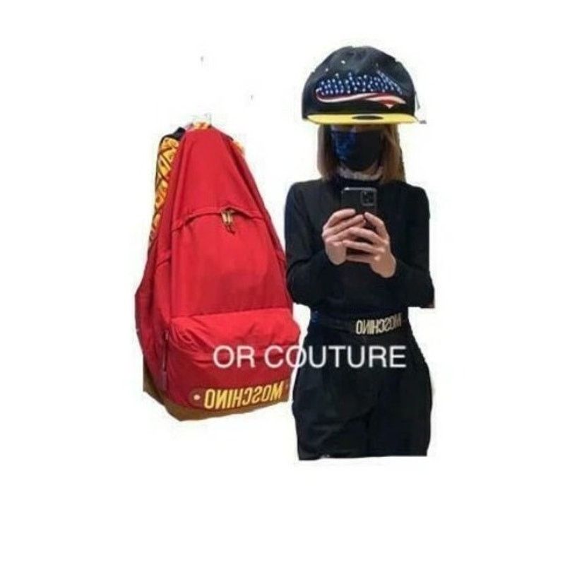 Moschino MOSCHINO Couture Jeremy Scott OVERSIZED GIGANTIC LOGO HAT Size ONE SIZE - 12 Thumbnail