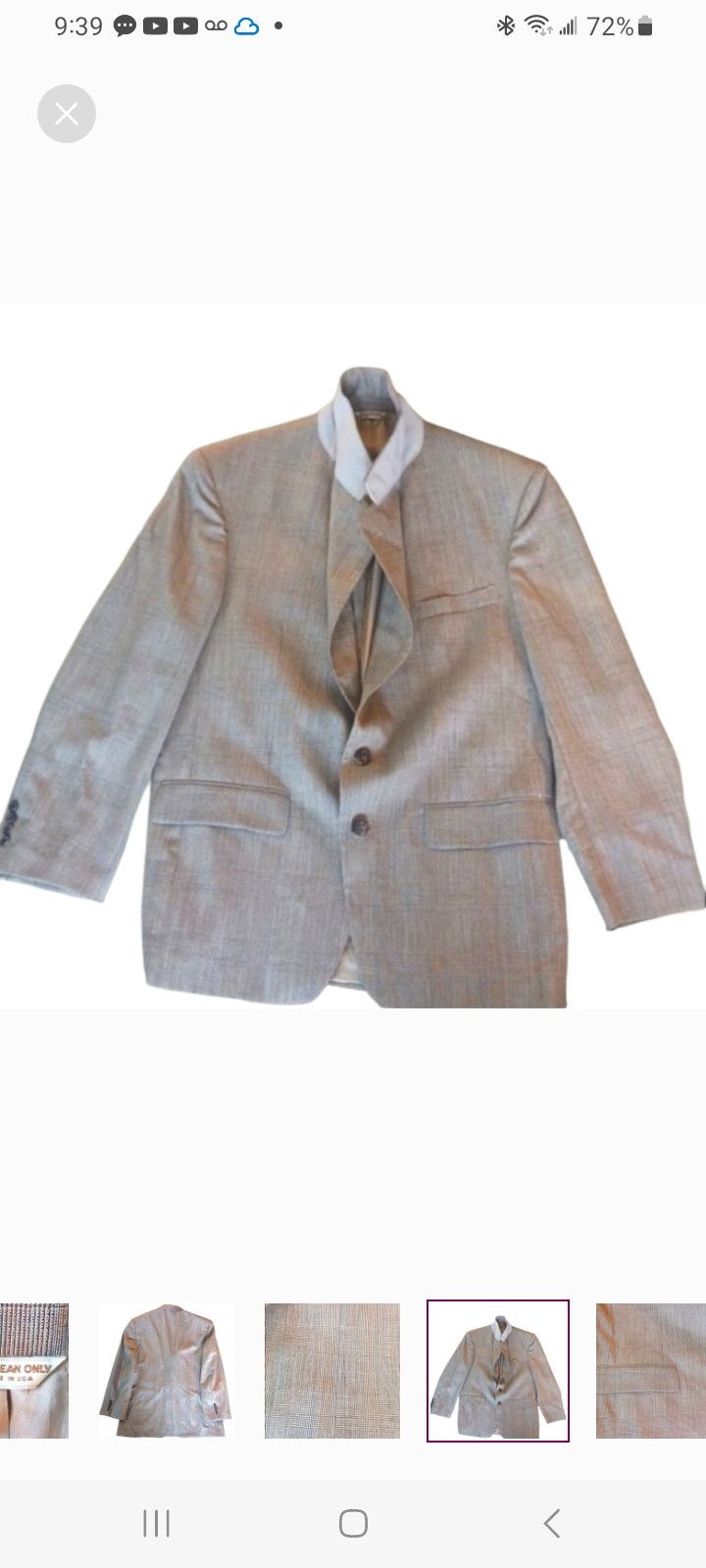 Bill Blass Vintage Bill BLASS Sports Jacket Tailored By BELK Size 40R - 6 Thumbnail