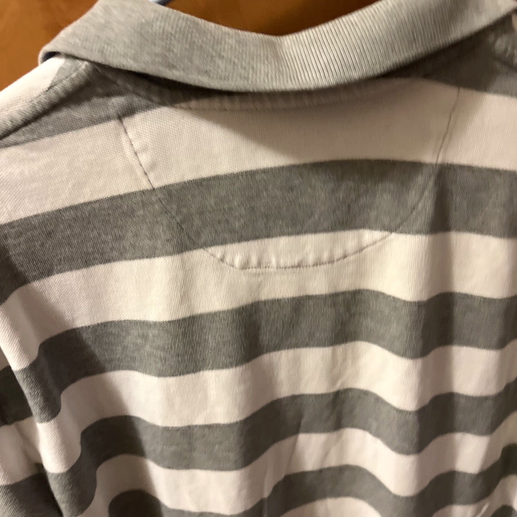 Gap VINTAGE Gap Men's Polo Shirt Short Sleeve Striped Cotton Activewear Casual Travel size L Gray Size US L / EU 52-54 / 3 - 4 Thumbnail