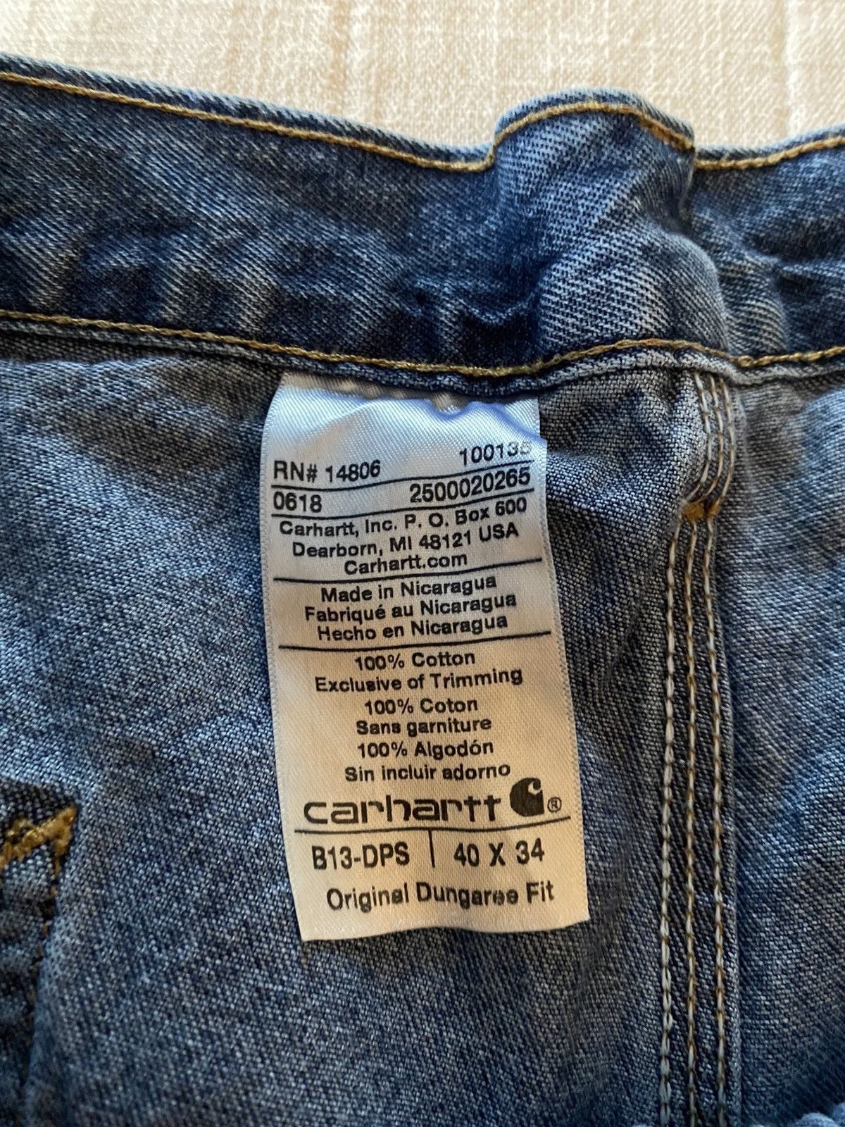 Carhartt × Dickies × Vintage Carhartt dungarees jeans 40-34 Size US 40 / EU 56 - 6 Thumbnail