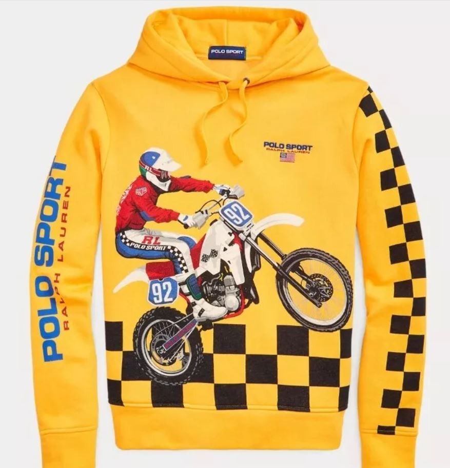 Polo Ralph Lauren Polo Ralph Lauren Sport Motocross Print Hoodie Sweatshirt XL Size US XL / EU 56 / 4 - 5 Thumbnail