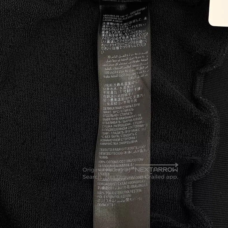 Balenciaga Balenciaga Black logo letter embroidery cotton round neck Size US M / EU 48-50 / 2 - 9 Thumbnail