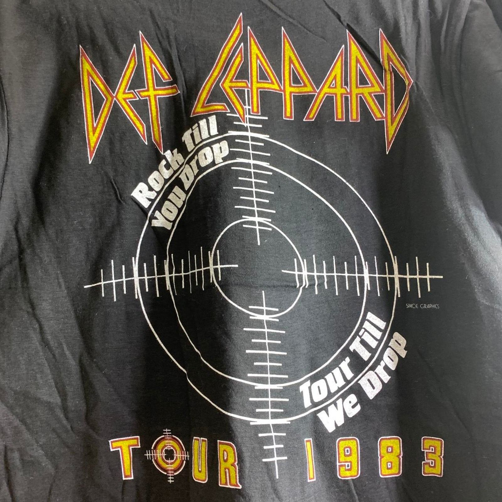 Vintage vintage 1983 DEF LEPPARD Pyromania Tour tee shirt LARGE Size US L / EU 52-54 / 3 - 7 Thumbnail