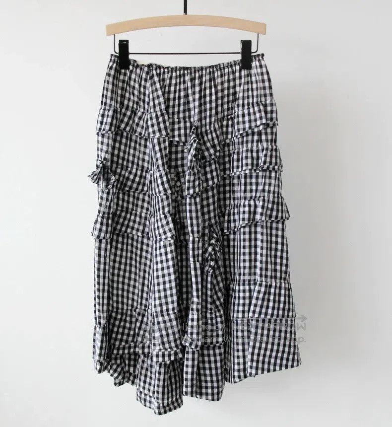 Comme des Garcons Comme Des Garcons size M Layered Ruffled Cutout Design Pla Size 23" - 8 Thumbnail