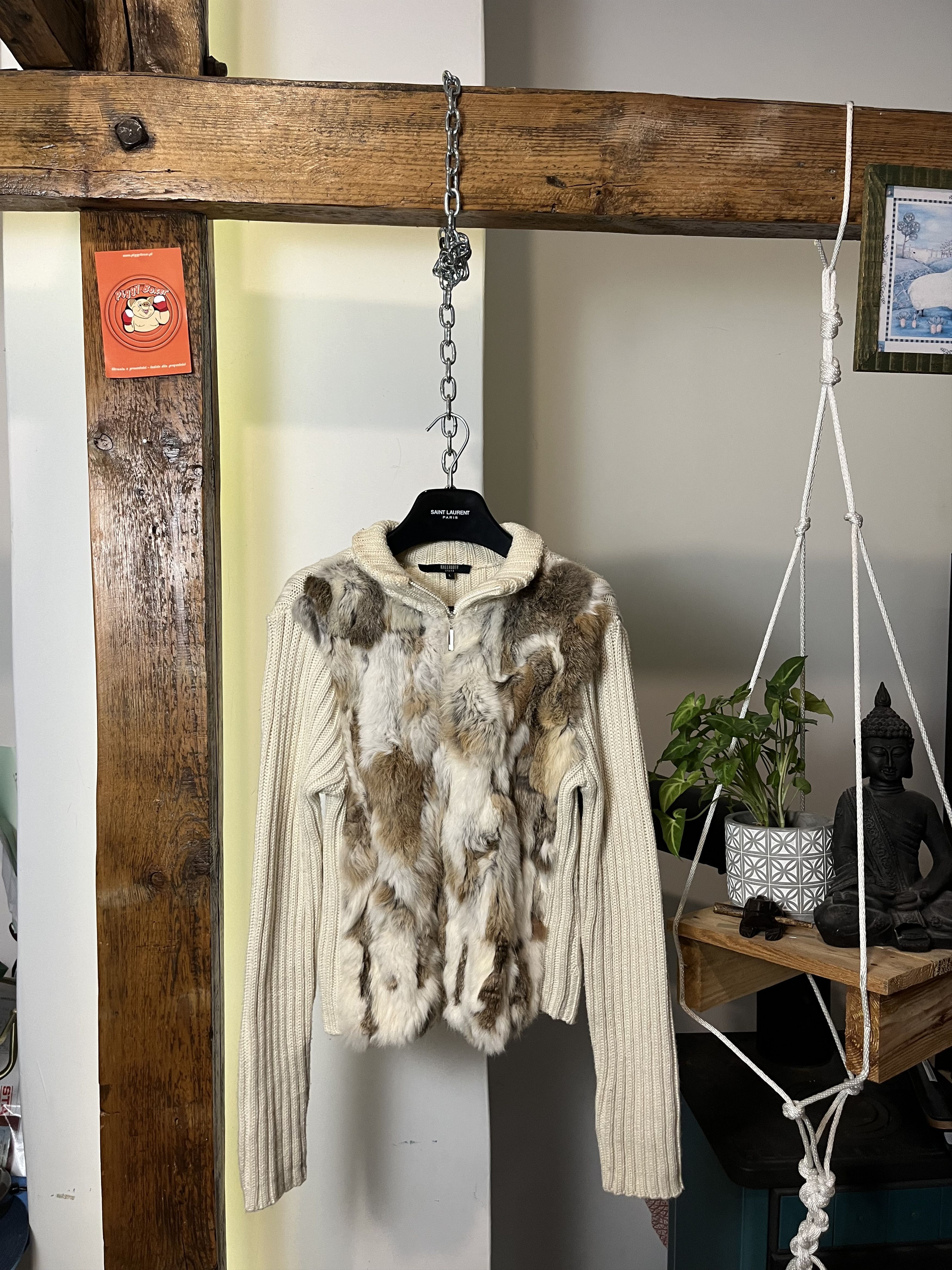 If Six Was Nine × Japanese Brand If Six Was Nine Style Fur Hoodie Denim Jacket Size S / US 4 / IT 40 - 1 Thumbnail
