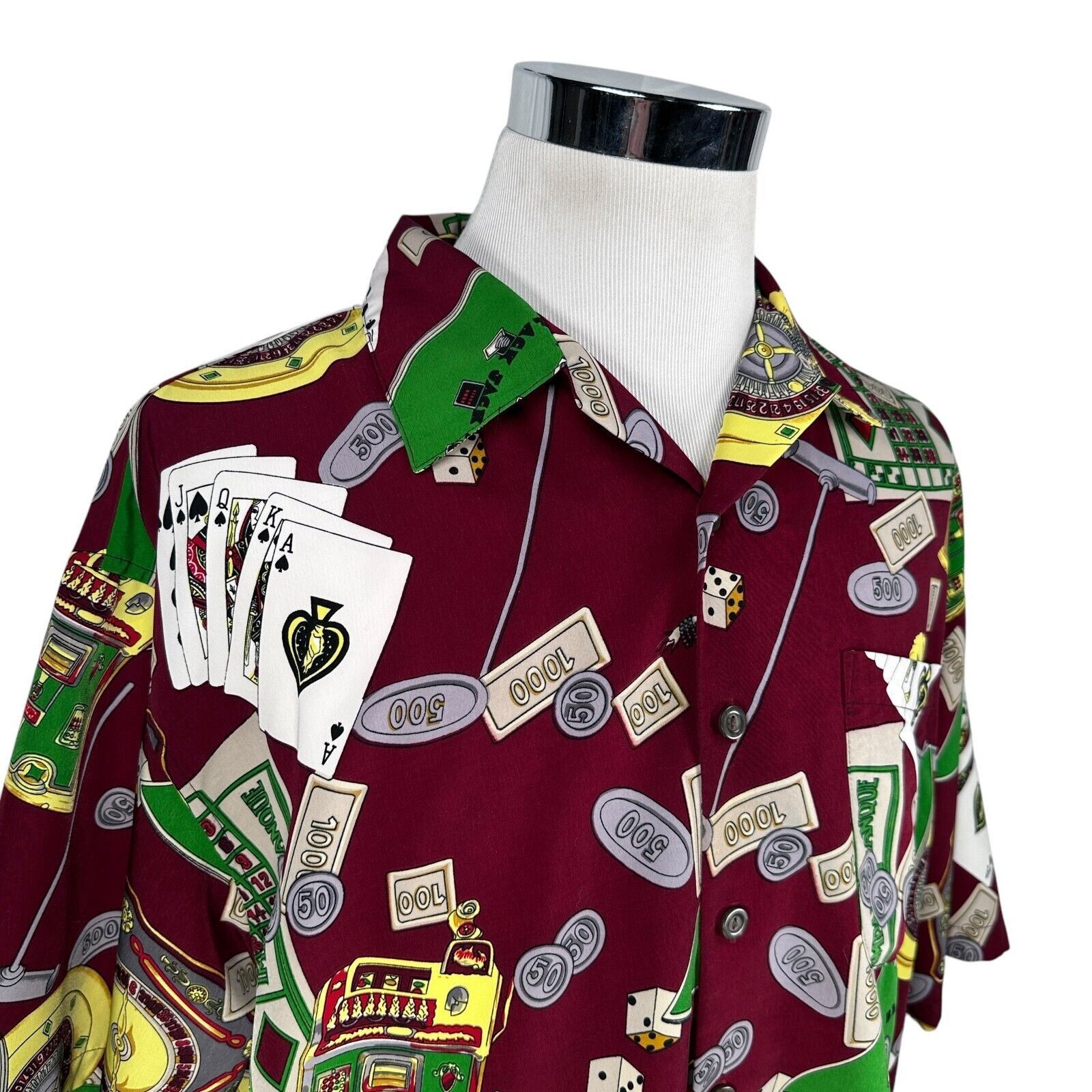 Southpole Vintage Southpole Shirt Men’s XL Red Casino Button-Up Y2K Size US XL / EU 56 / 4 - 2 Thumbnail