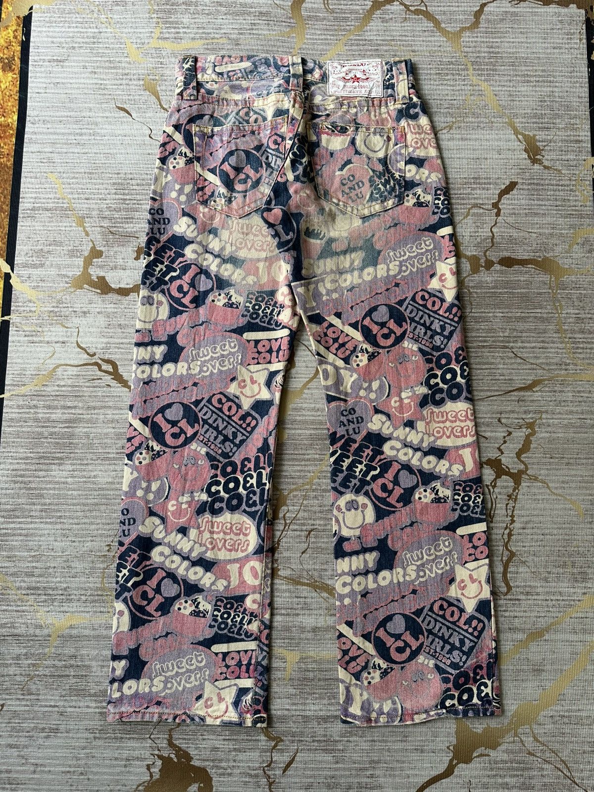 Hysteric Glamour Japanese Brand Co&Lu Fullprint Design Hysteric Style Denim Size US 28 / EU 44 - 3 Thumbnail