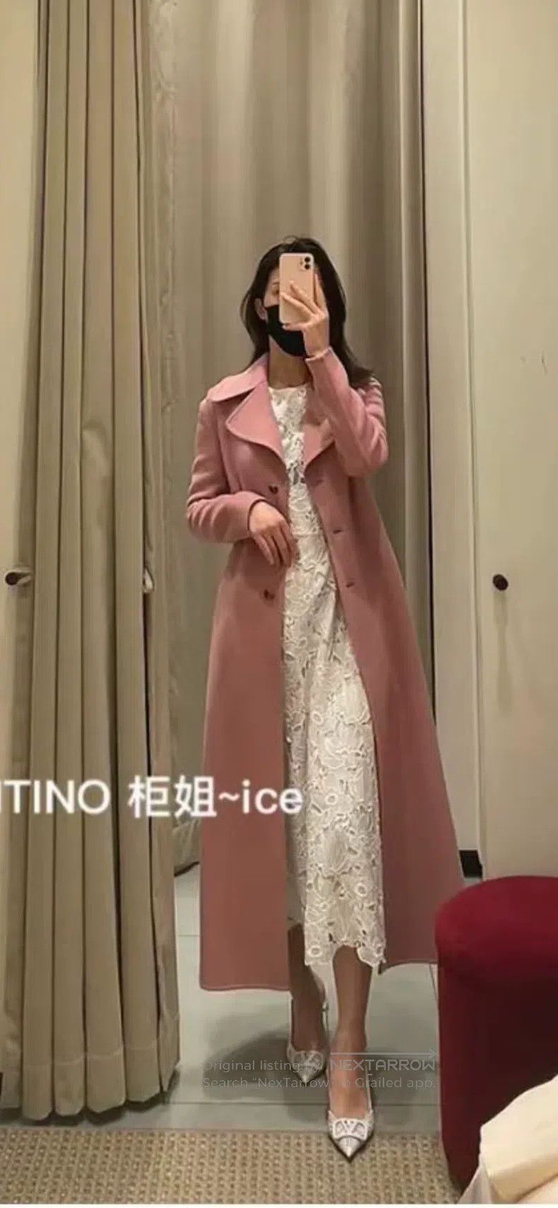 Valentino Valentino Main line pink wool coat Size M / US 6-8 / IT 42-44 - 1 Thumbnail