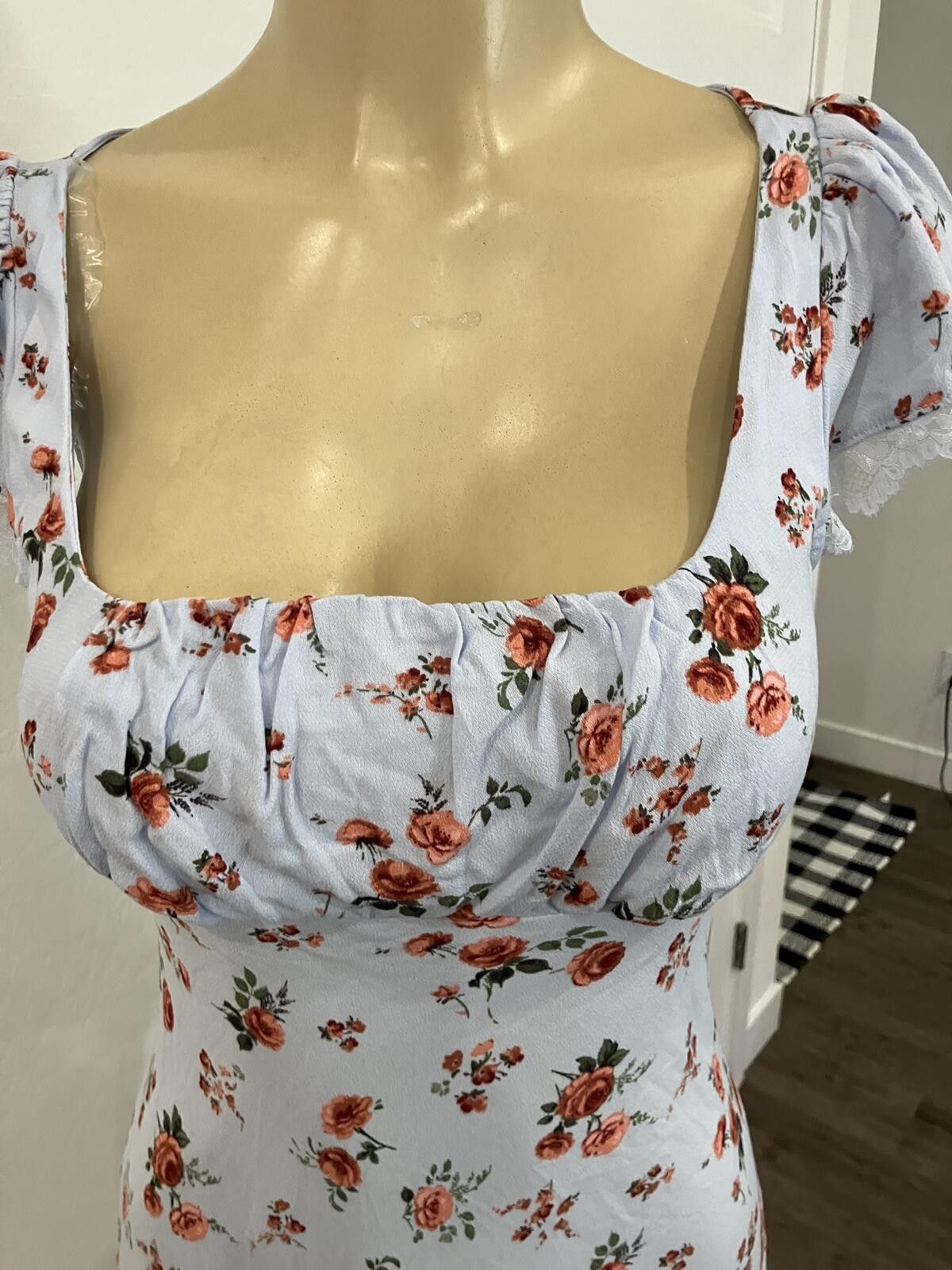 Other NWT Floral Print Midi Dress with Puff Sleeves Size S / US 4 / IT 40 - 3 Thumbnail