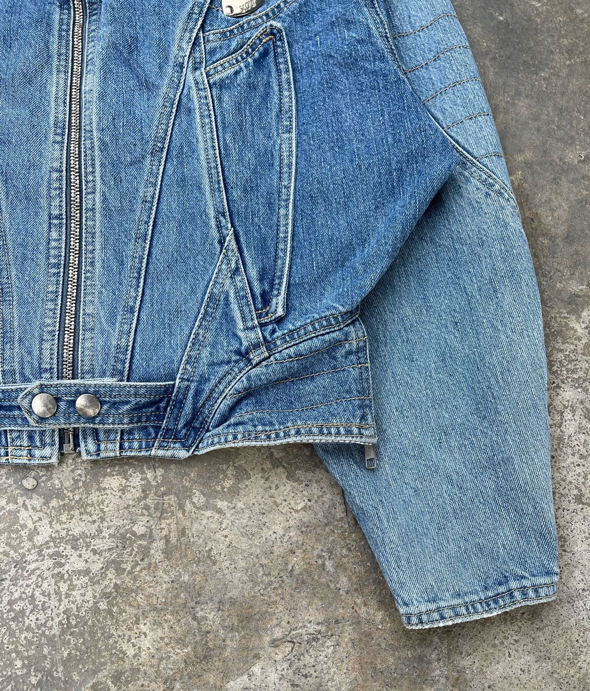 If Six Was Nine 🔥Vintage Scour Racing Crop Denim Jacket Size M / US 6-8 / IT 42-44 - 7 Thumbnail