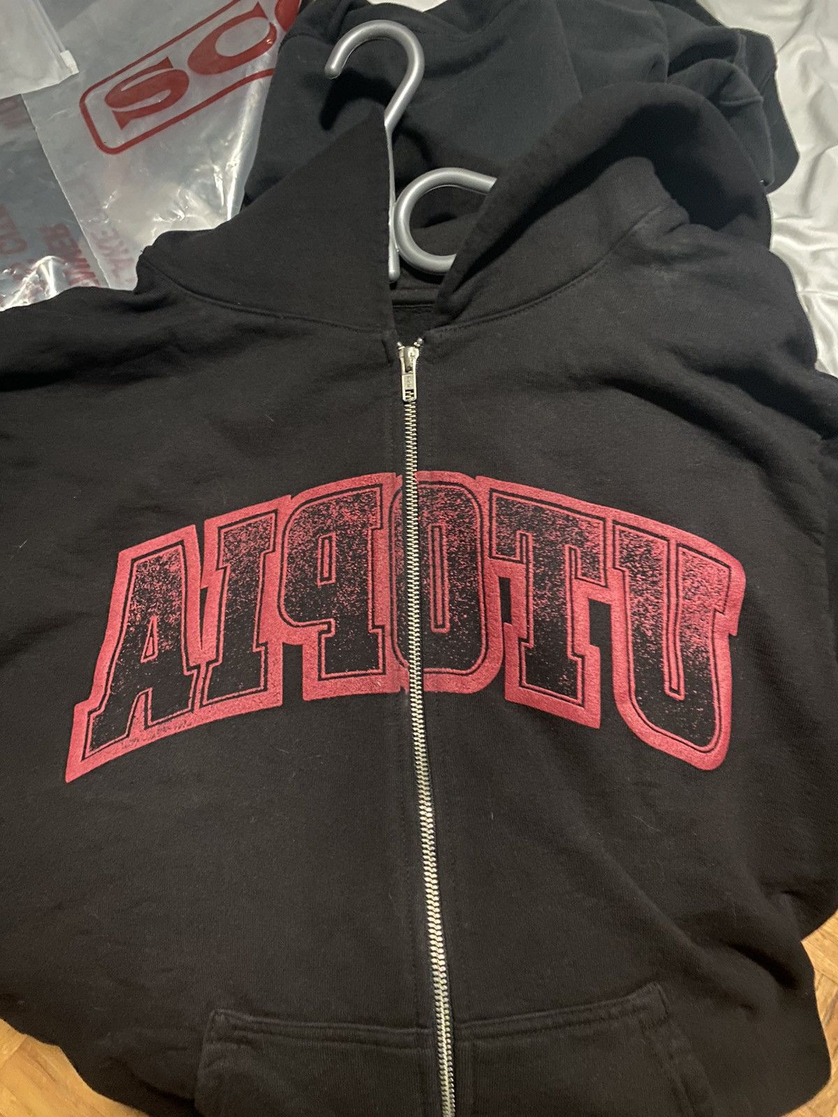 image of Travis Scott Reverse Hoodie in Black, Men's (Size XL)